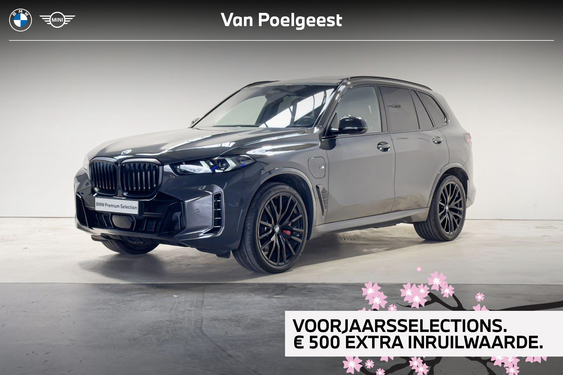 BMW X5 Xdrive50e xDrive50e Innovation Pack M Sportpakket Pro 2025 - voorkant