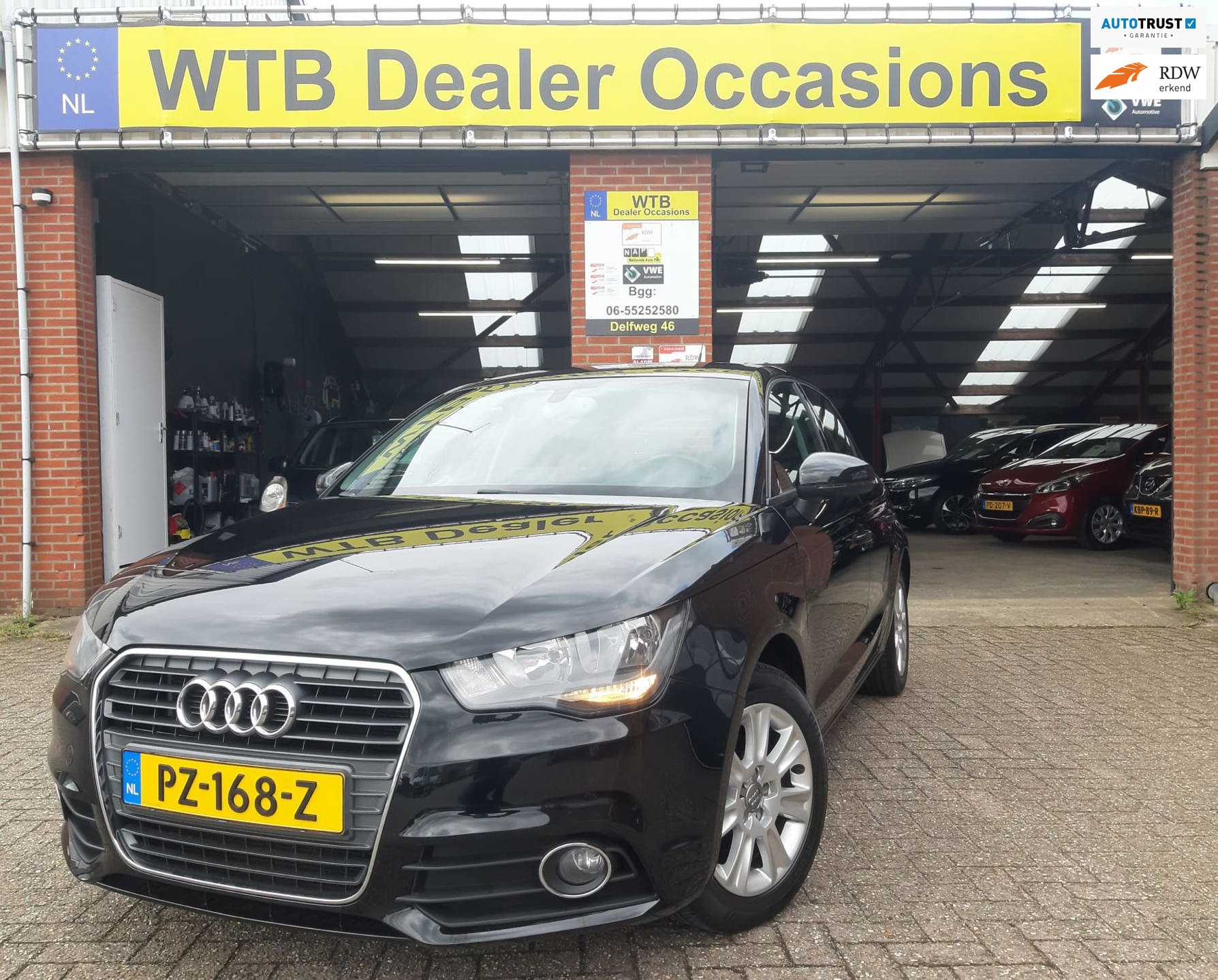 Audi A1 Sportback 1.2 TFSI Ambition Pro Line Business, Airco, 2012 - voorkant