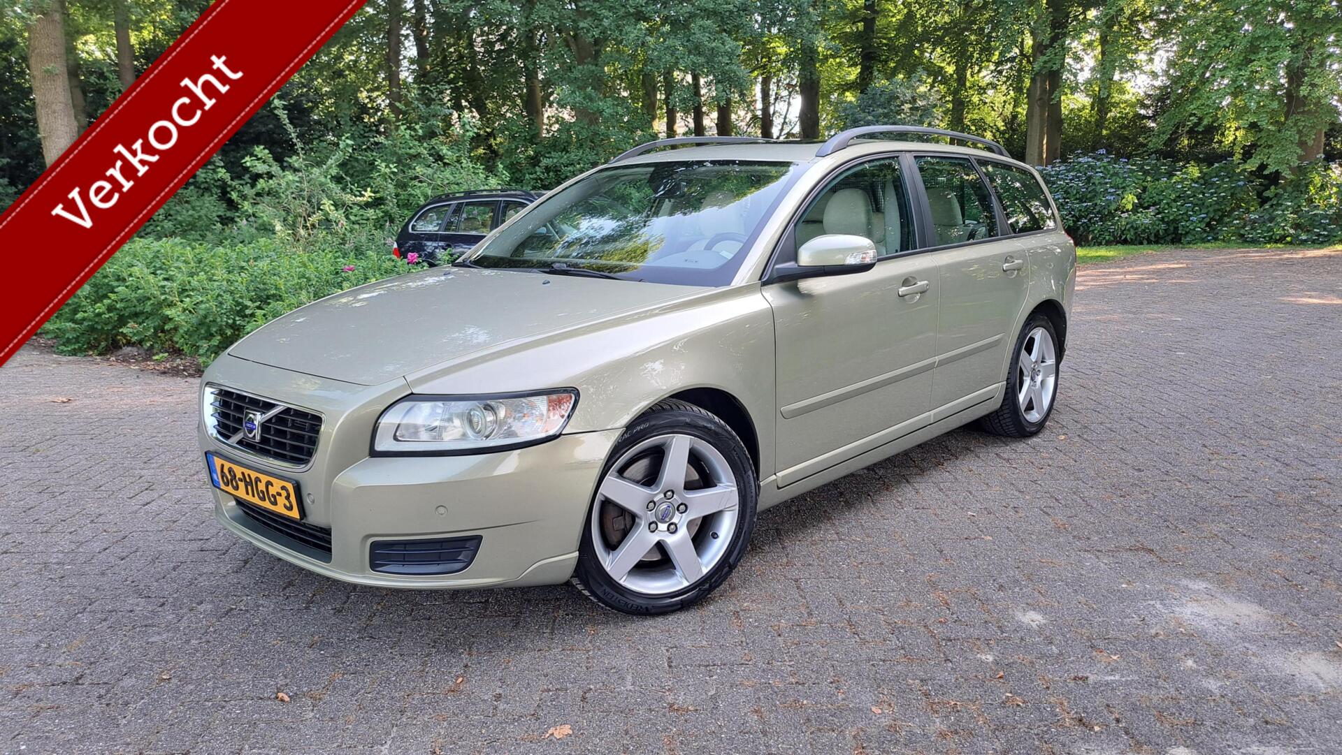 Volvo V50 2.5 T5 Kinetic VOL LEDER STOELVERW HOUT LMV UNIEK! 2007 - voorkant