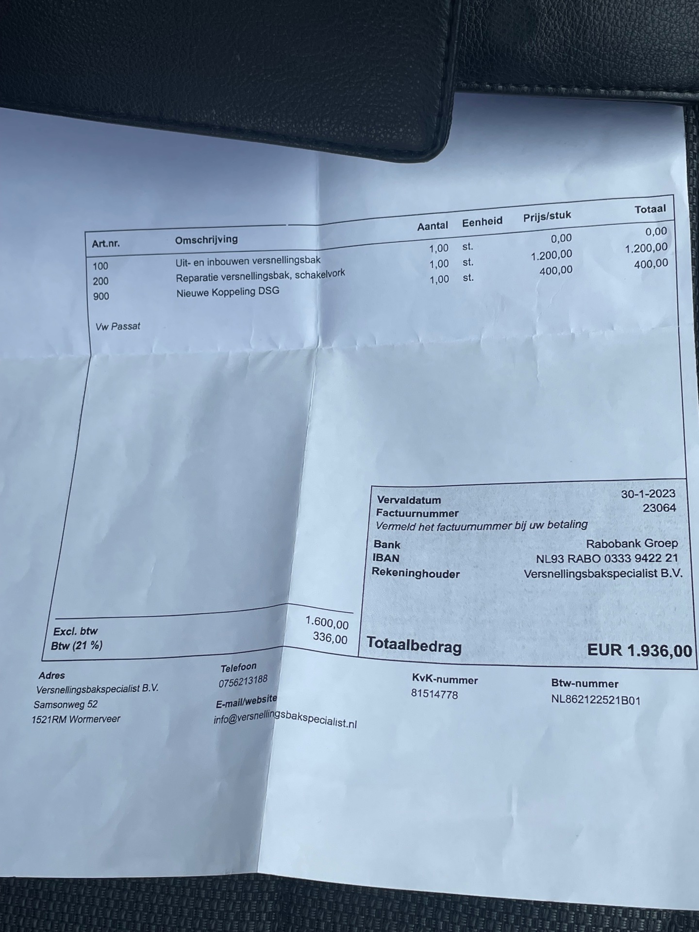 Foto van Volkswagen Passat