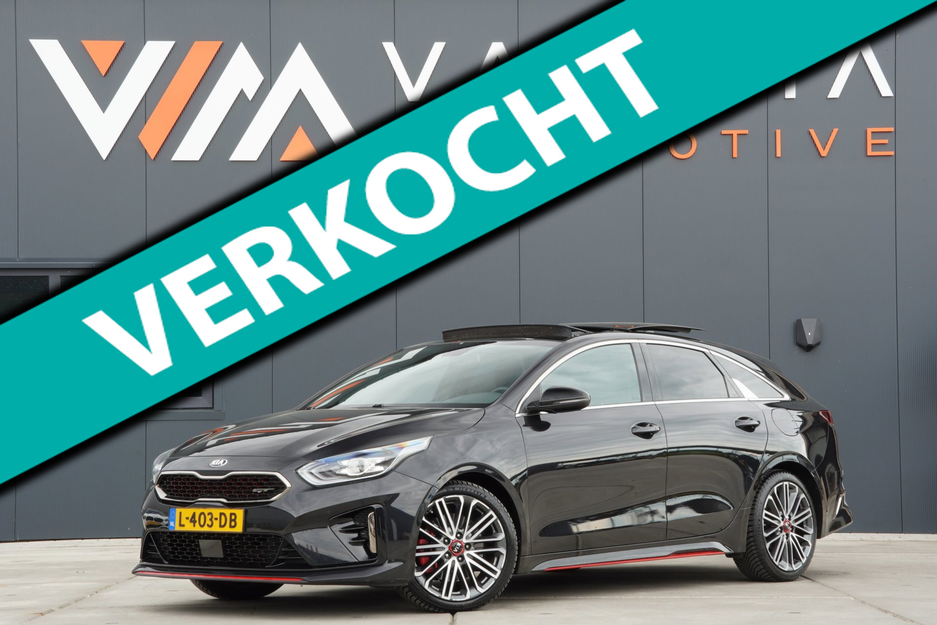 Kia Proceed 1.6 T-GDI GT 204PK Automaat Pano Stoelverwarming Memory Navi Carplay executive Cruise control adaptieve lane assist 2021 - voorkant