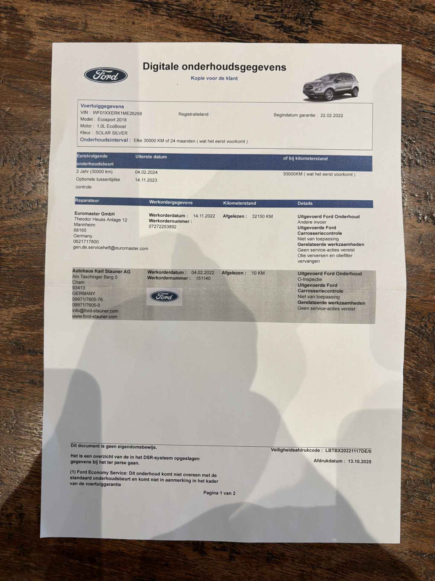 Foto van Ford Ecosport