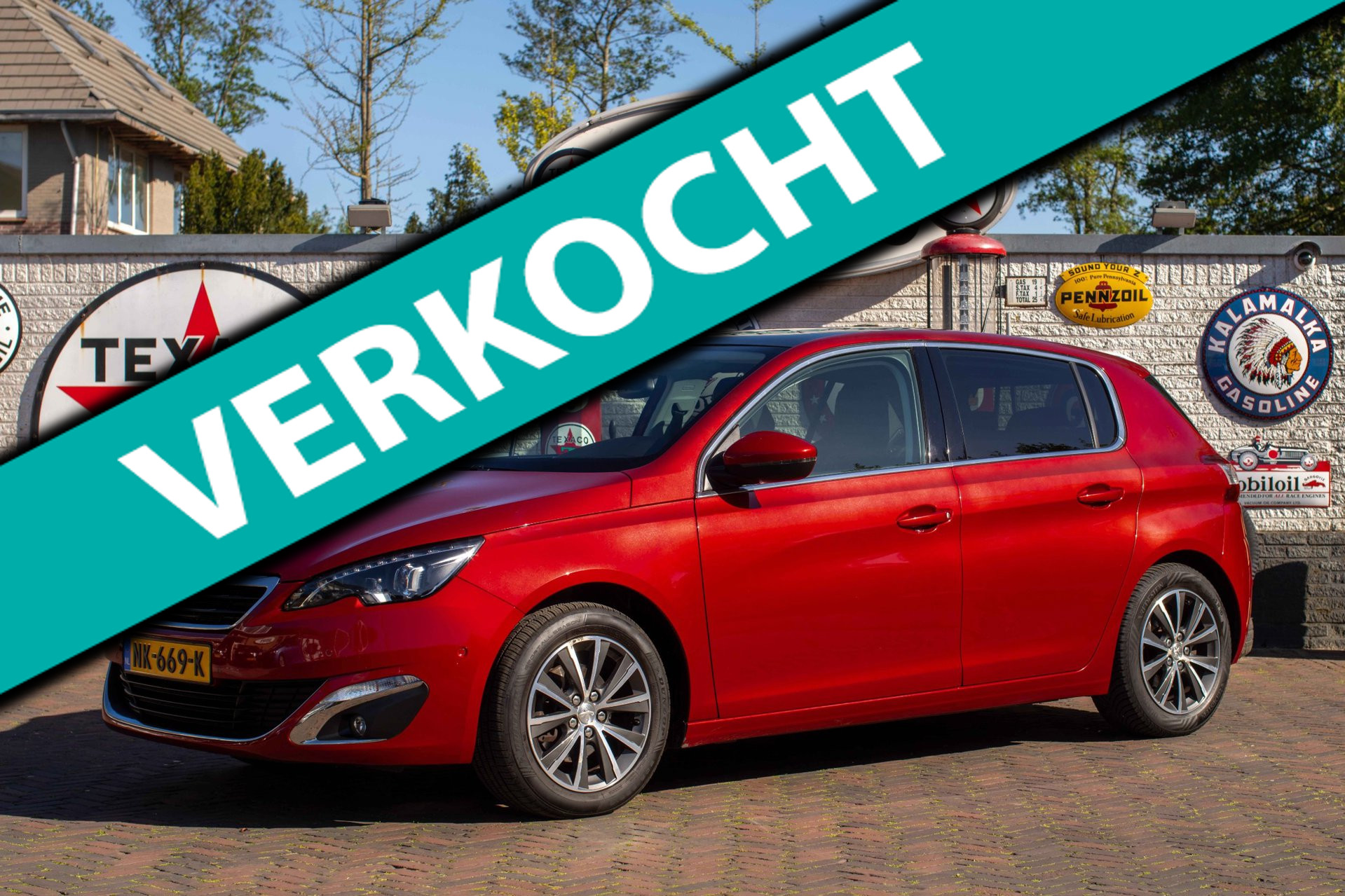 Peugeot 308 1.2 PureTech Allure Leer, Pano, NL-auto +NAP 2017 - voorkant
