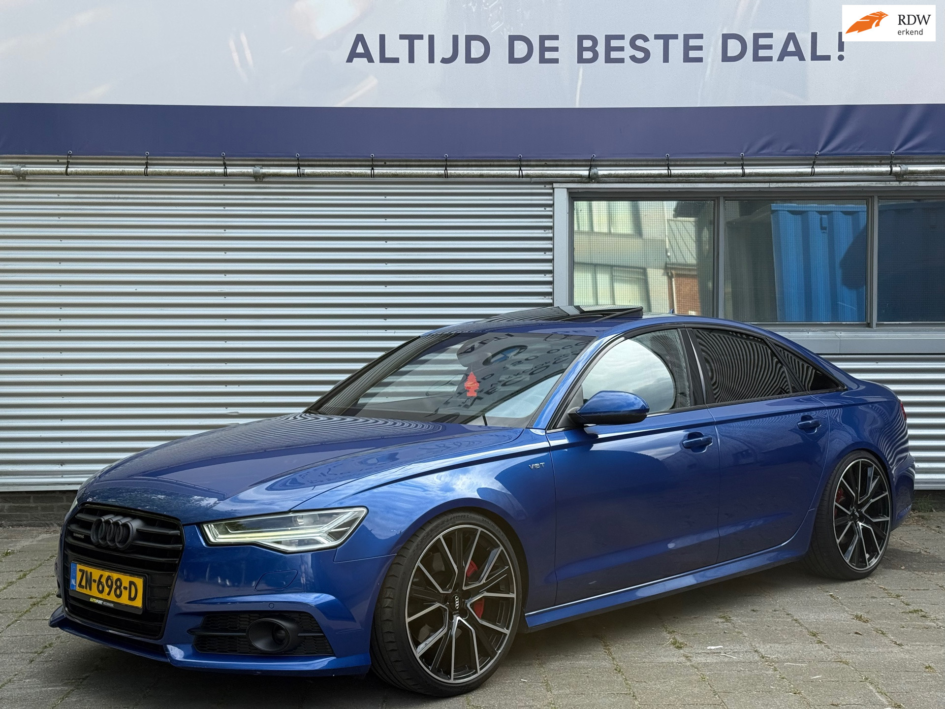 Audi A6 Limousine 3.0 TDI BiT quattro Competition l Facelift l Schuifdak l ACC l Camera l Navi l Bose l 2015 - voorkant