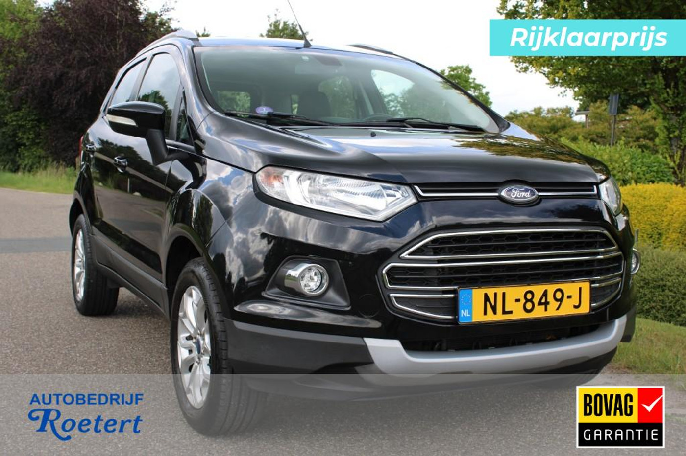 Ford Ecosport 1.0 EcoBoost 125pk Titanium ECC/Cruise/Navi/PDC/Half leer/Stoelverw 2017 - voorkant