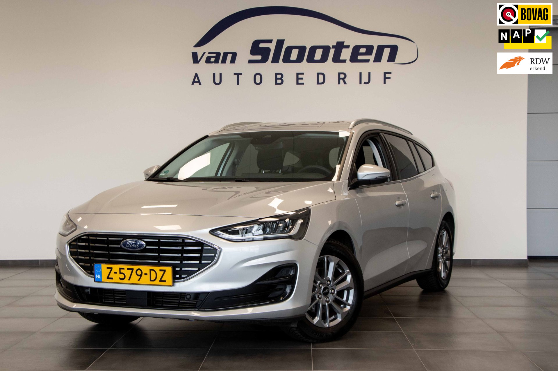 Ford Focus 1.0 EcoBoost Hybrid Titanium|Navi|Cruise|Led|Carplay|LMVelgen 2024 - voorkant