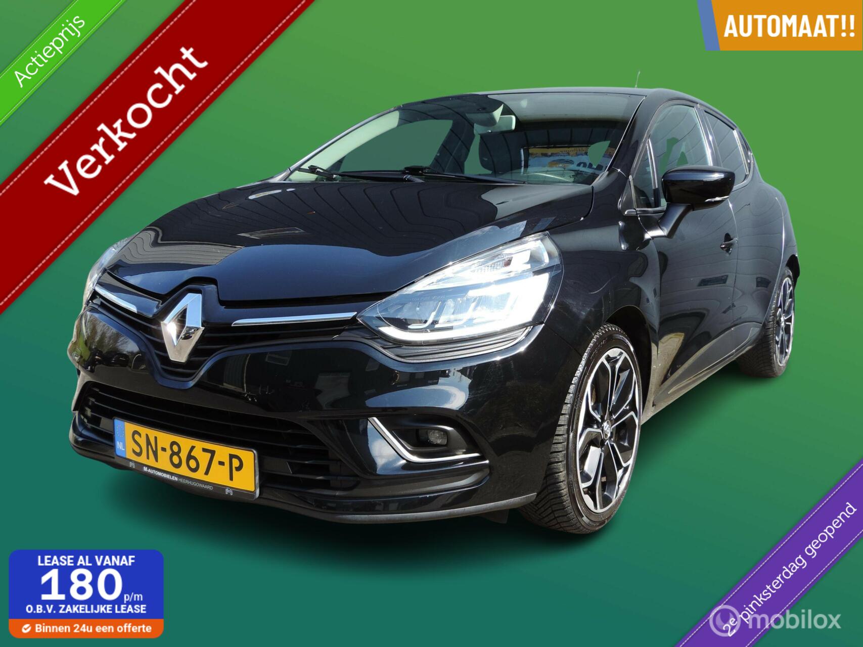 Renault Clio 1.2 TCe Intens,AUTOMAAT,NAVI,Cruise,5 deurs,AiRCO! 2017 - voorkant