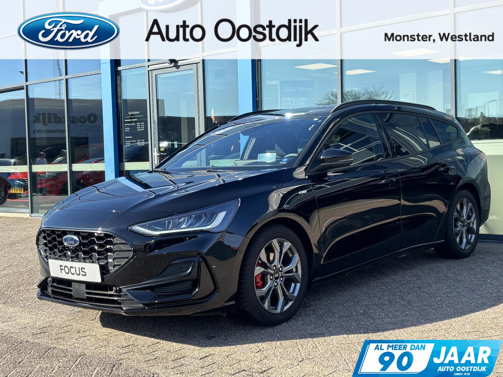 Ford Focus Wagon 1.0 EcoBoost Hybrid ST Line X 155PK Automaat Winterpack Adaptieve Cruise Elek. Achterklep Head-Up Camera Blind-Spot Parkeersensoren Keyless B&O Full-LED Climate *Compleet* 2025 - voorkant