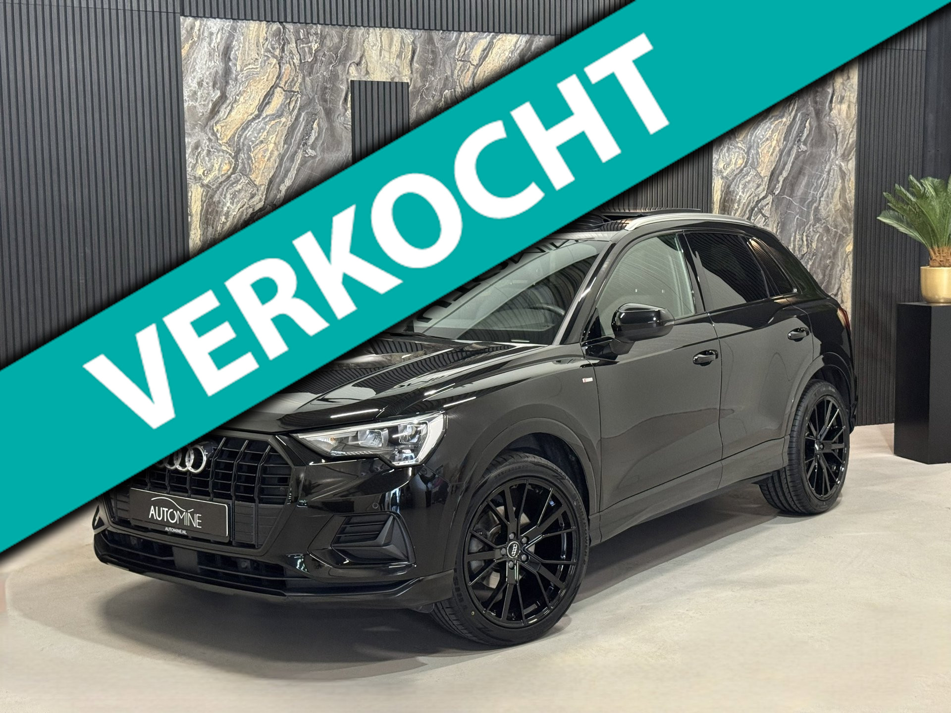 Audi Q3 35 TFSI S-line Black Optic|PANO|BLIND SPOT|MEMORY|LEDER|BOMVOL 2019 - voorkant