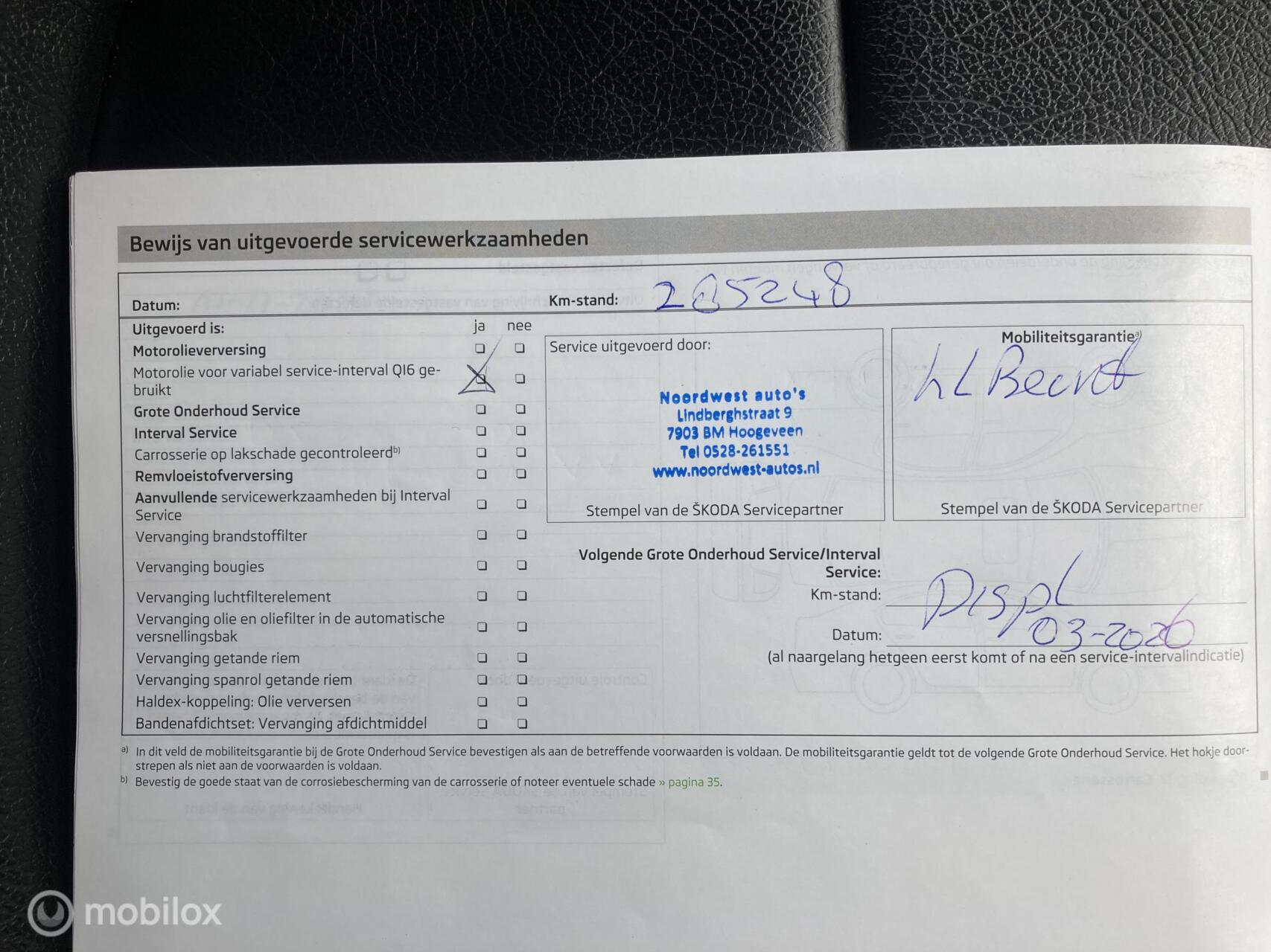 Foto van Skoda Superb