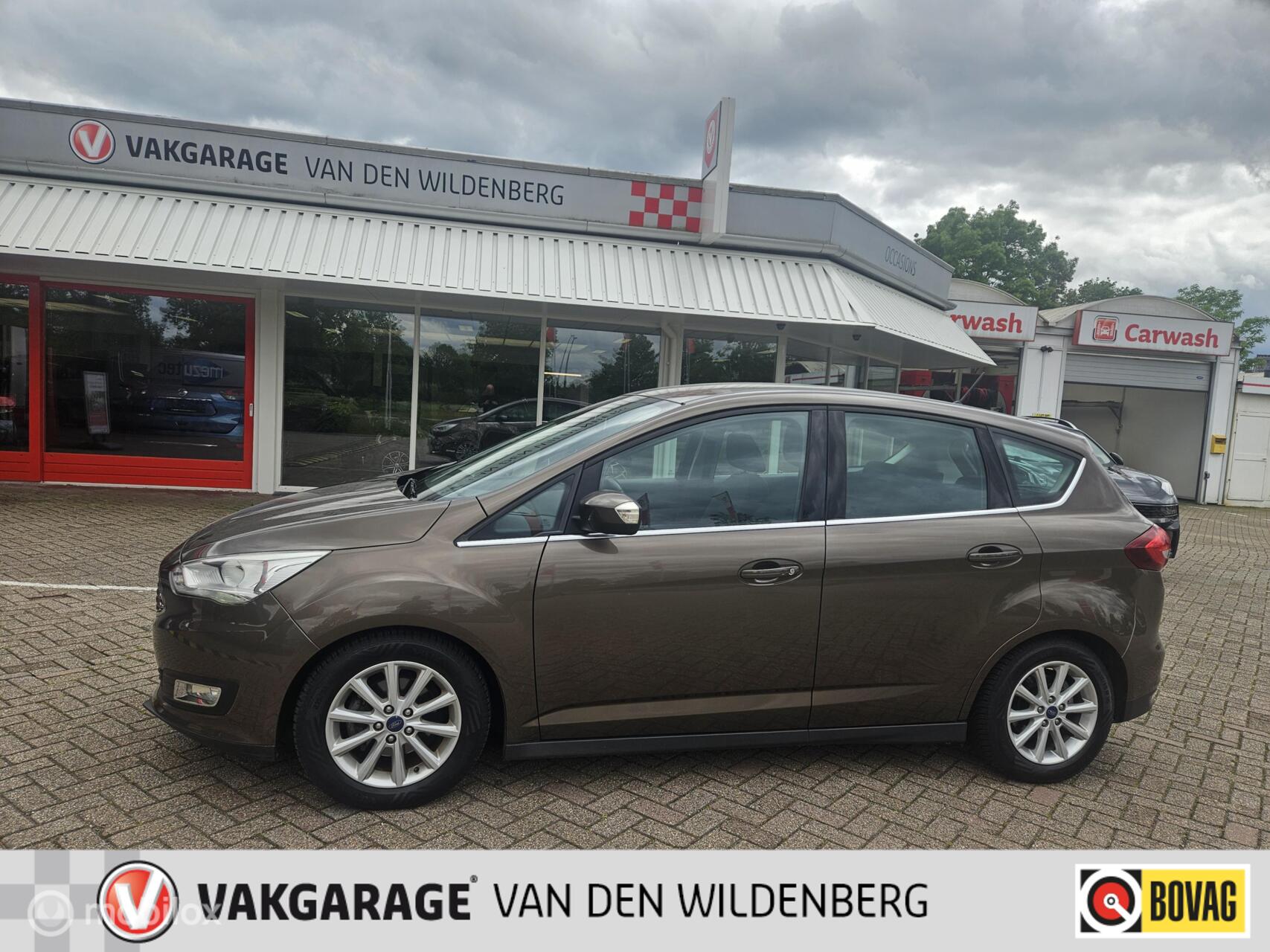 Ford C-max 1.0 Titanium Airco Led Cruise Climate Bluetooth Parkeersensoren Nwe APK 2018 - voorkant