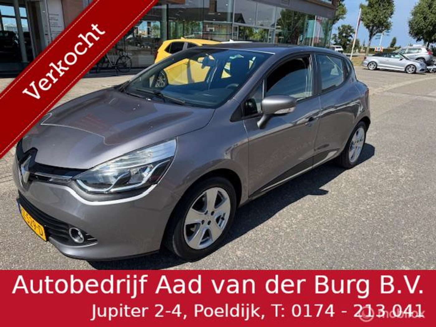 Renault Clio 1.2 Dynamique AUTOMAAT , 5 deurs , Navigatie , Airco , Electrische ramen , Centrale deur vergrendeling met afstand bedioening 2015 - voorkant