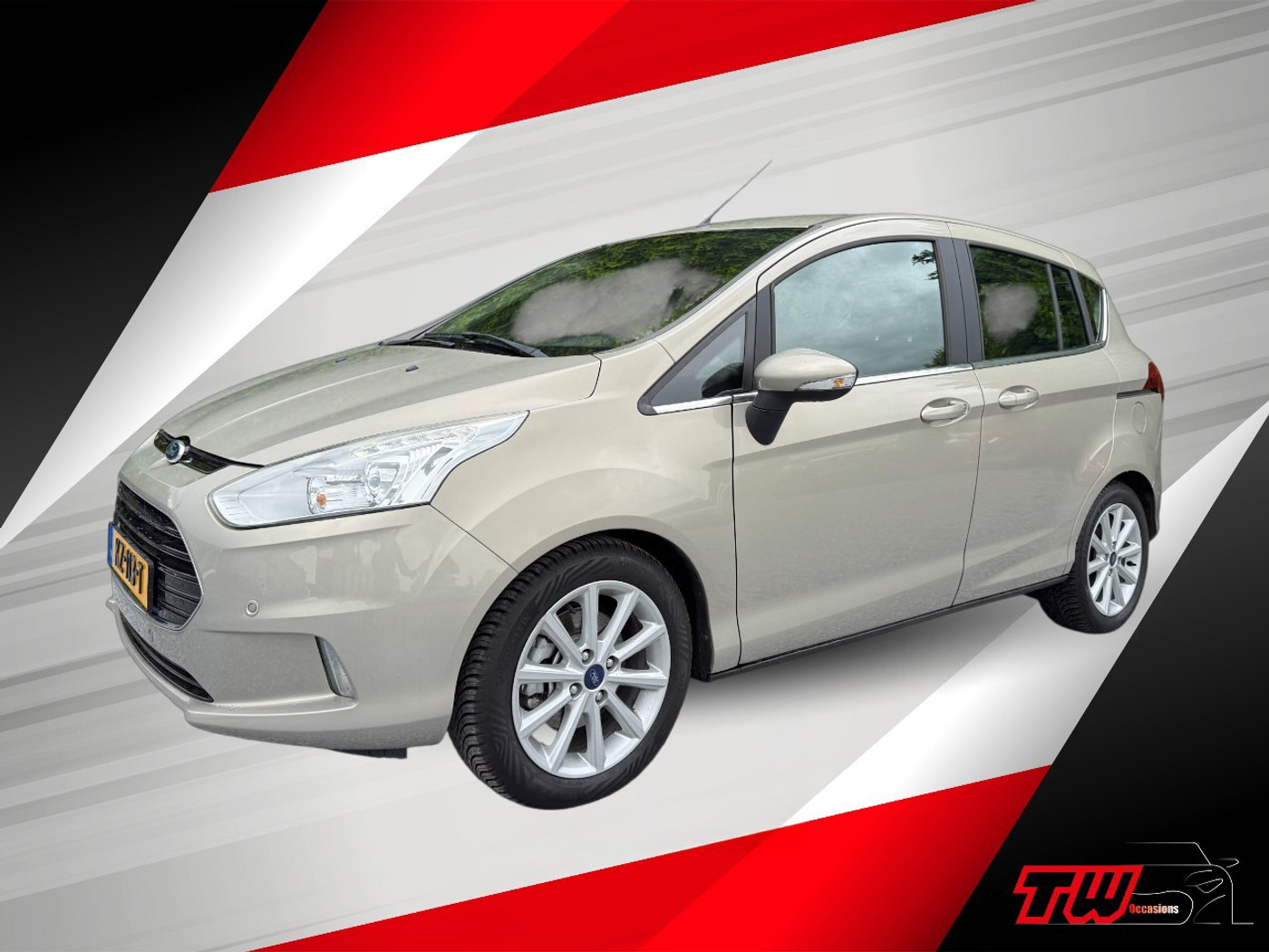 Ford B-max 1.0 EcoBoost Titanium |NWE APK|AIRCO|NAVI|CAMERA 2017 - voorkant