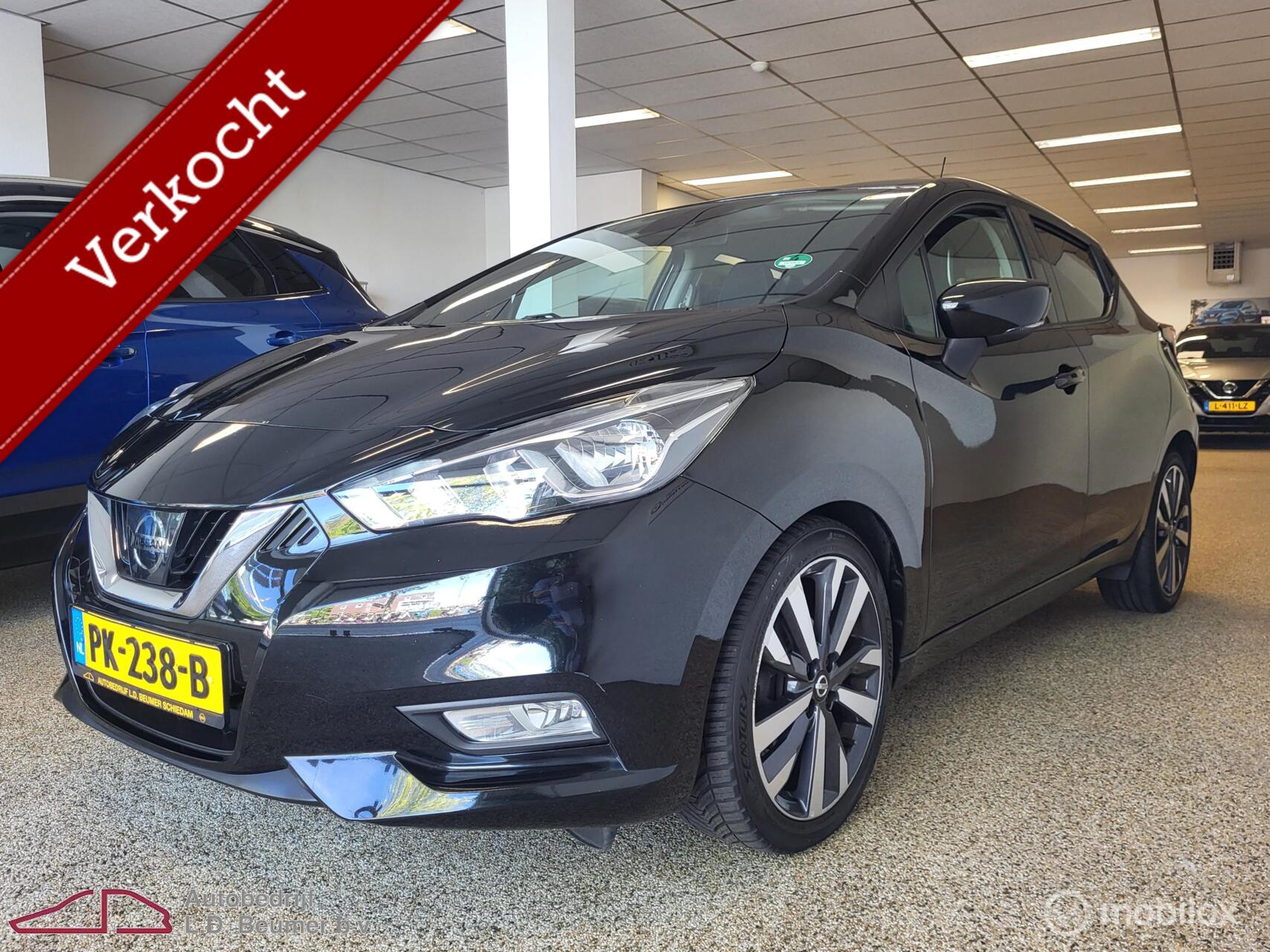 Nissan Nissan Micra 0.9 IG-T Tekna *NL, NAVI, CAMERA, RIJKLAARPRIS!* 2017 - voorkant