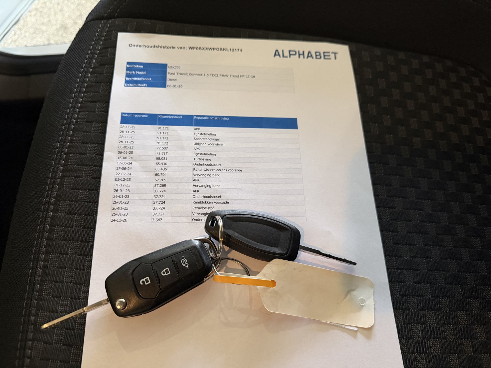 Foto van Ford Transit Connect