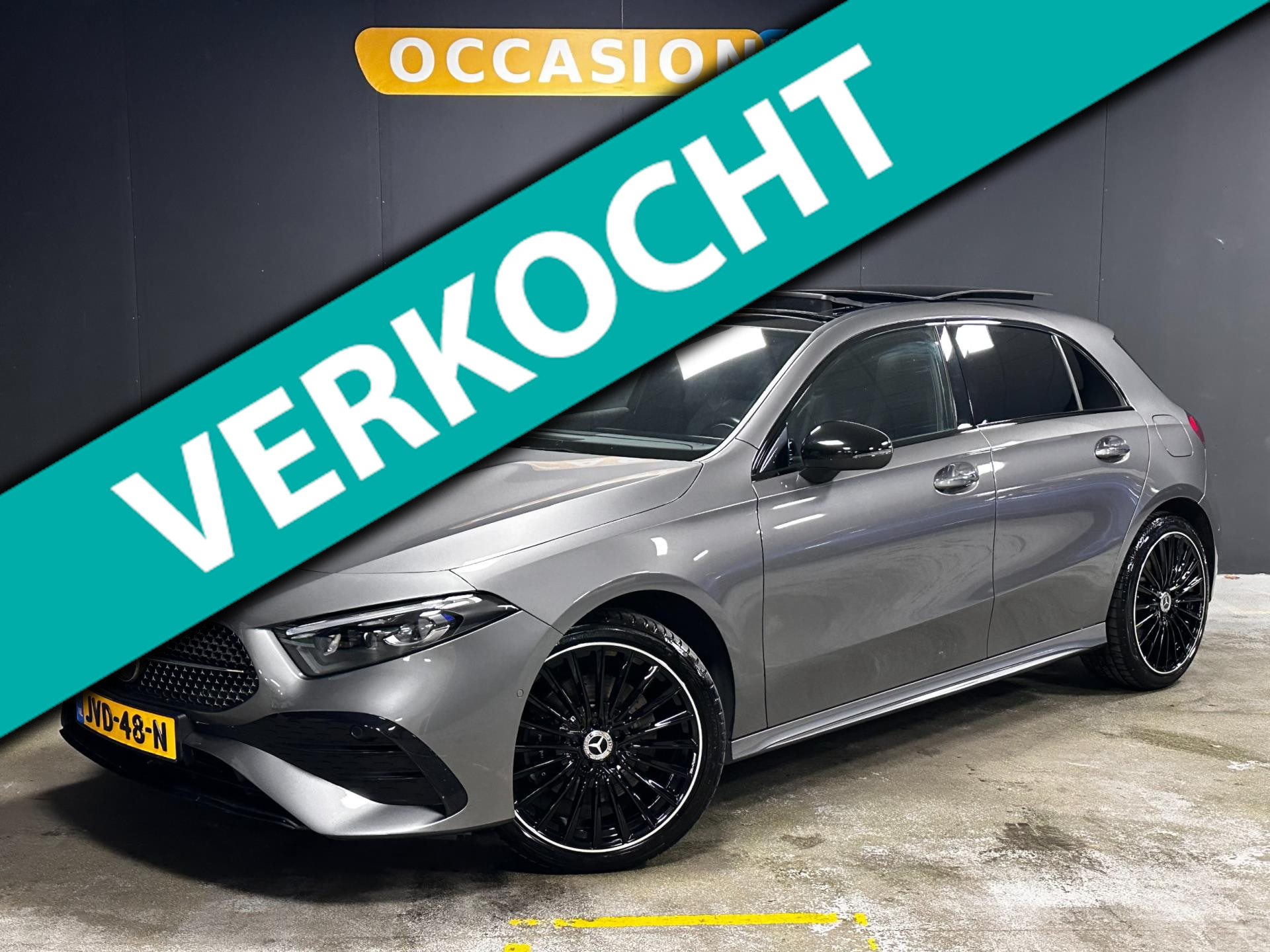 Mercedes-Benz A-klasse 250 e AMG Line|PANO|SFEER|MULTIBEAM|MEMORY|KEYLESS|ACC|CARPLAY|CAMERA|STOELV|ALCANTARA|19INCH| 2023 - voorkant