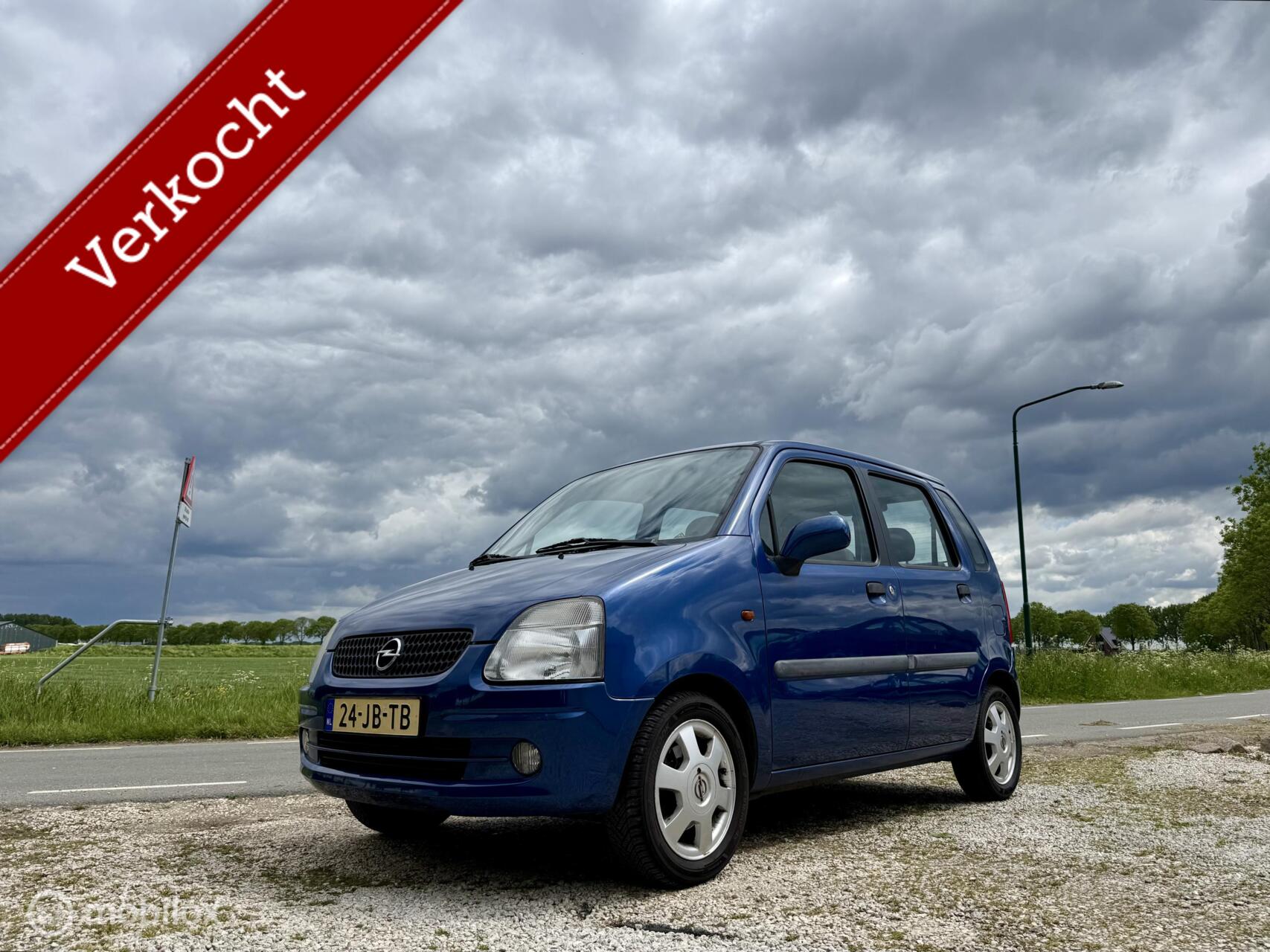 Opel Agila 1.2-16V Elegance, APK Juli 2027, Hoge Instap, NAP 2002 - voorkant