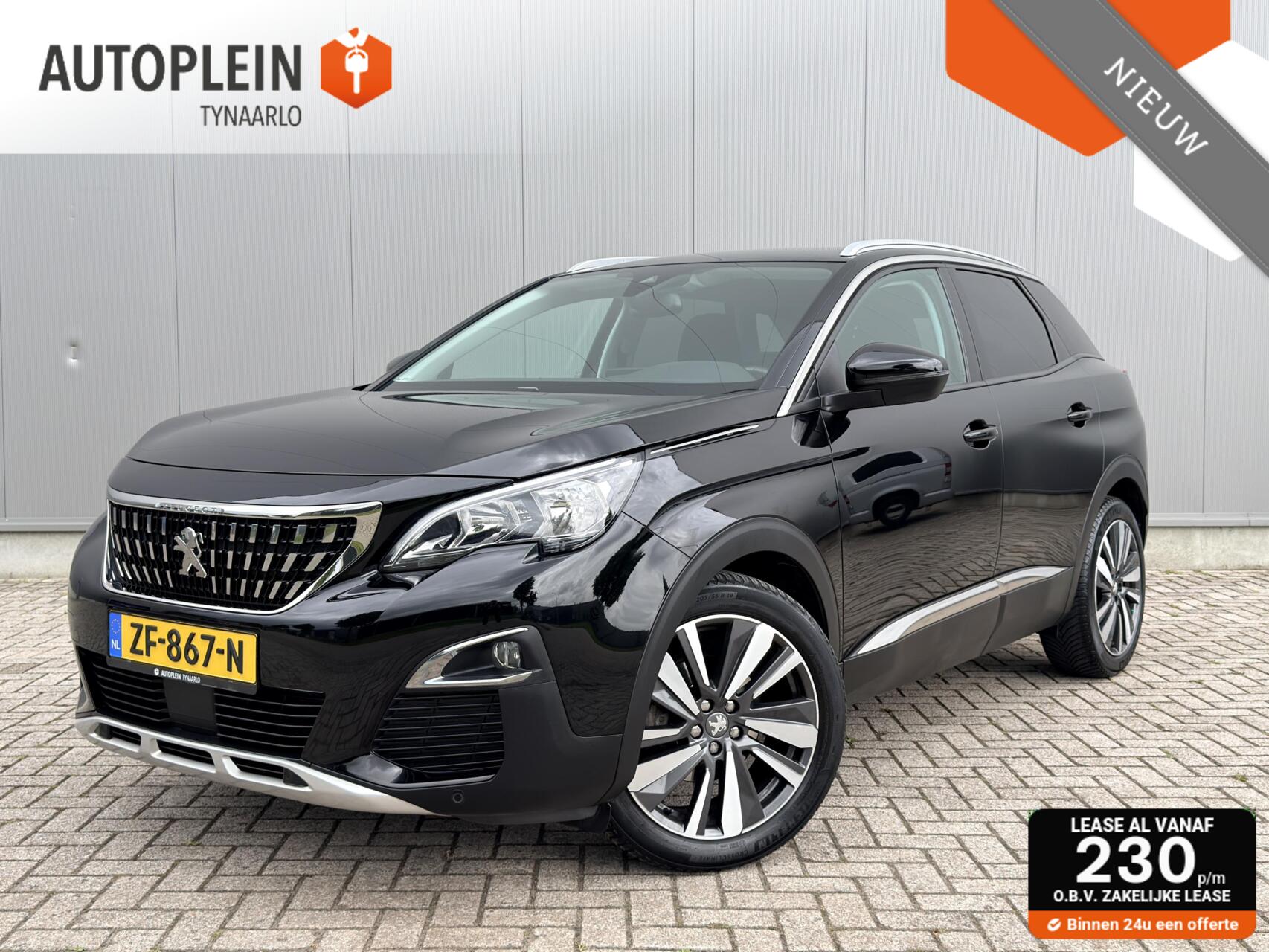 Peugeot 3008 1.2 Allure Automaat|Dealer OH|Navi|LED|Cruise|NL Auto 2019 - voorkant