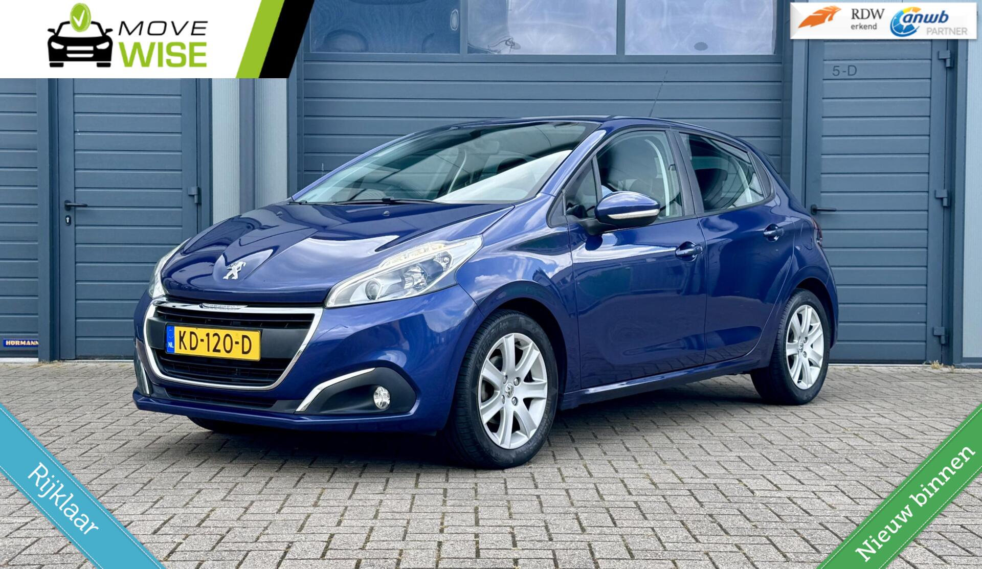 Peugeot 208 1.2 Blue Lion | LAGE KM NAP! | 1e Eigenaar | Rijklaar & Riem v.v. | Carplay | 5 Deurs | Cruise | 2016 - voorkant