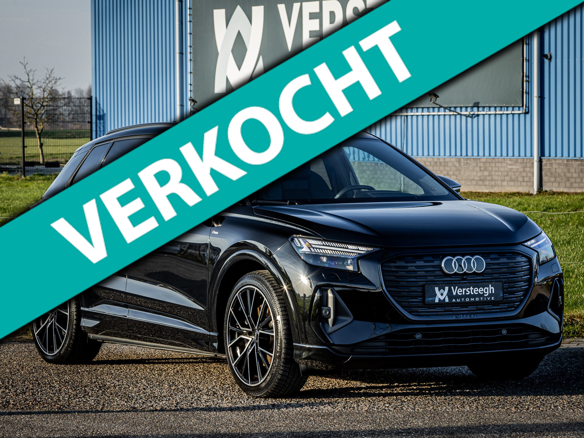 Audi Q4 50 E-tron 50 Quattro Launch S Competition 77 kWh | Adaptieve Cruise Control | Eerste eigenaar | SoH 91% 2021 - voorkant