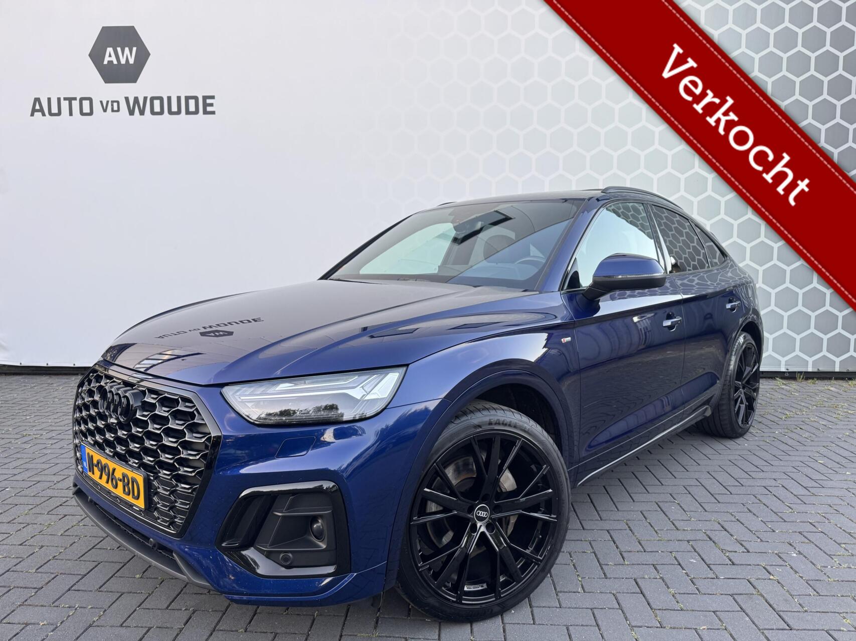 Audi Q5 Sportback 55 TFSI E 55 TFSI e S Edition Panorama hybride S-line Black Sportback Virtual Camera 2021 - voorkant