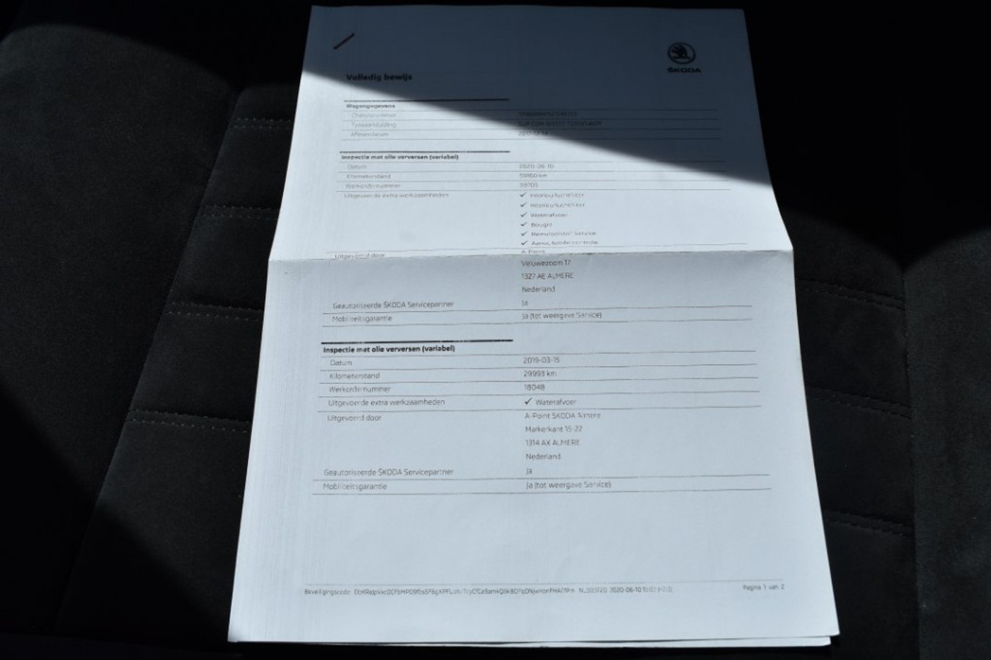 Foto van Skoda Superb