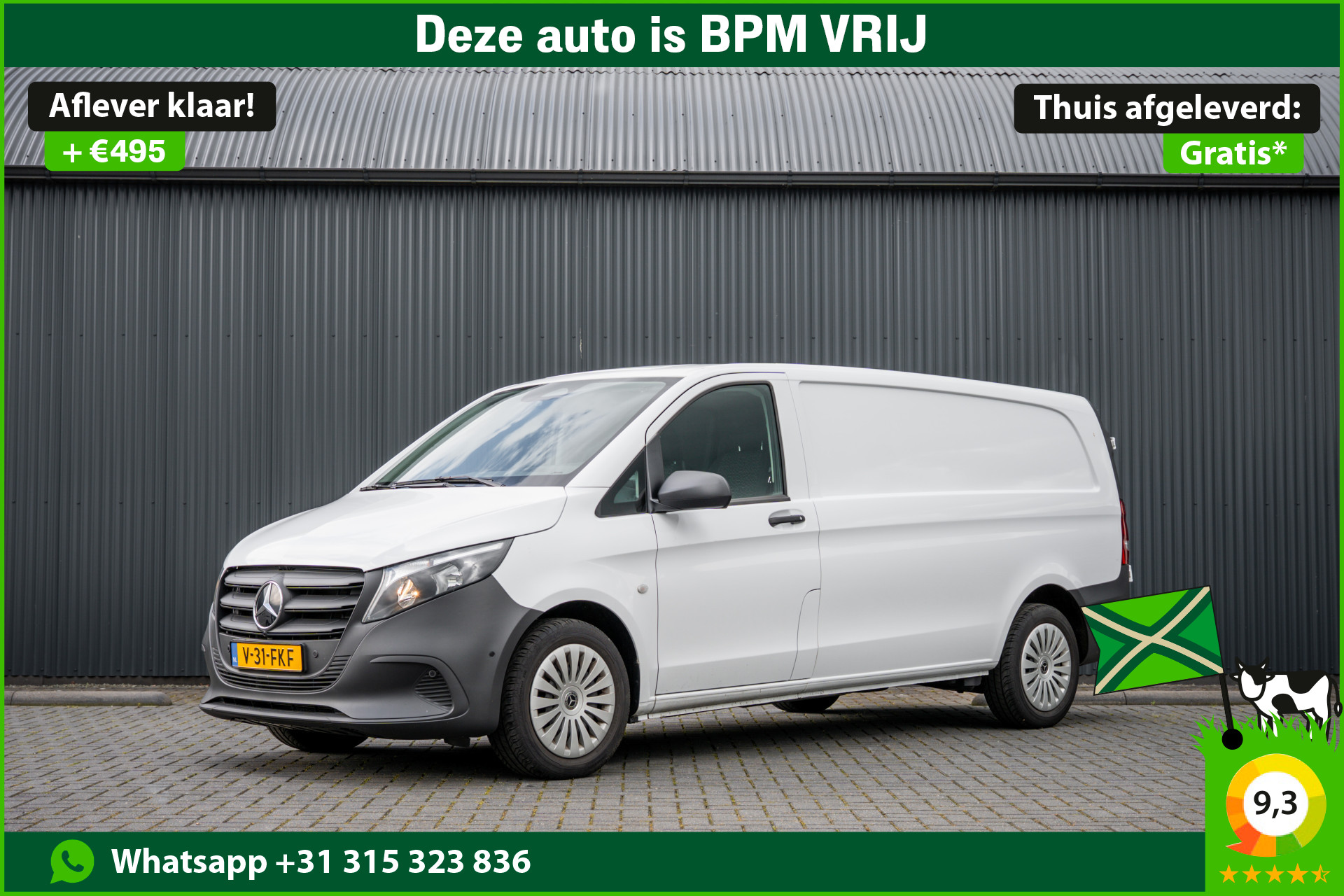 Mercedes-Benz Vito 114 CDI L3 | Facelift | Automaat | X-Lang | M-bux | PDC V+A | Cruise 2024 - voorkant