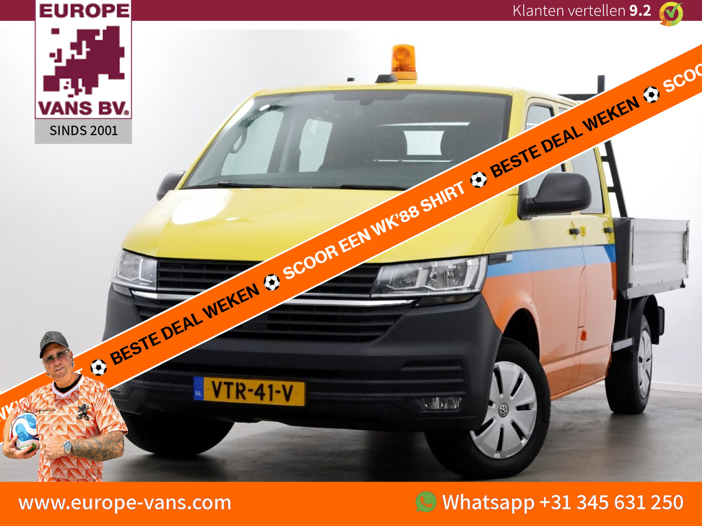 Volkswagen Transporter 2.0 TDI L2H1 Co DC 2023 - voorkant