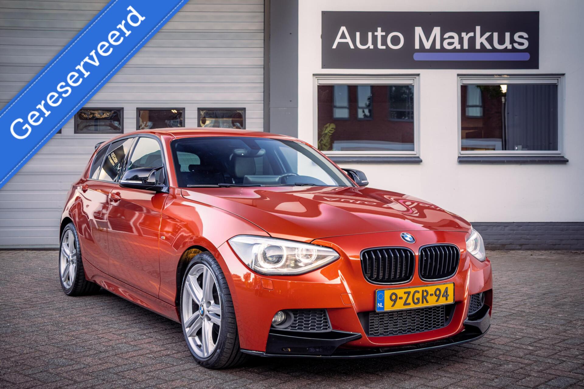 BMW 116i 116i 3X M-Sport|Keyless|Leder|Valencia Orange|Stoelverwarming 2015 - voorkant