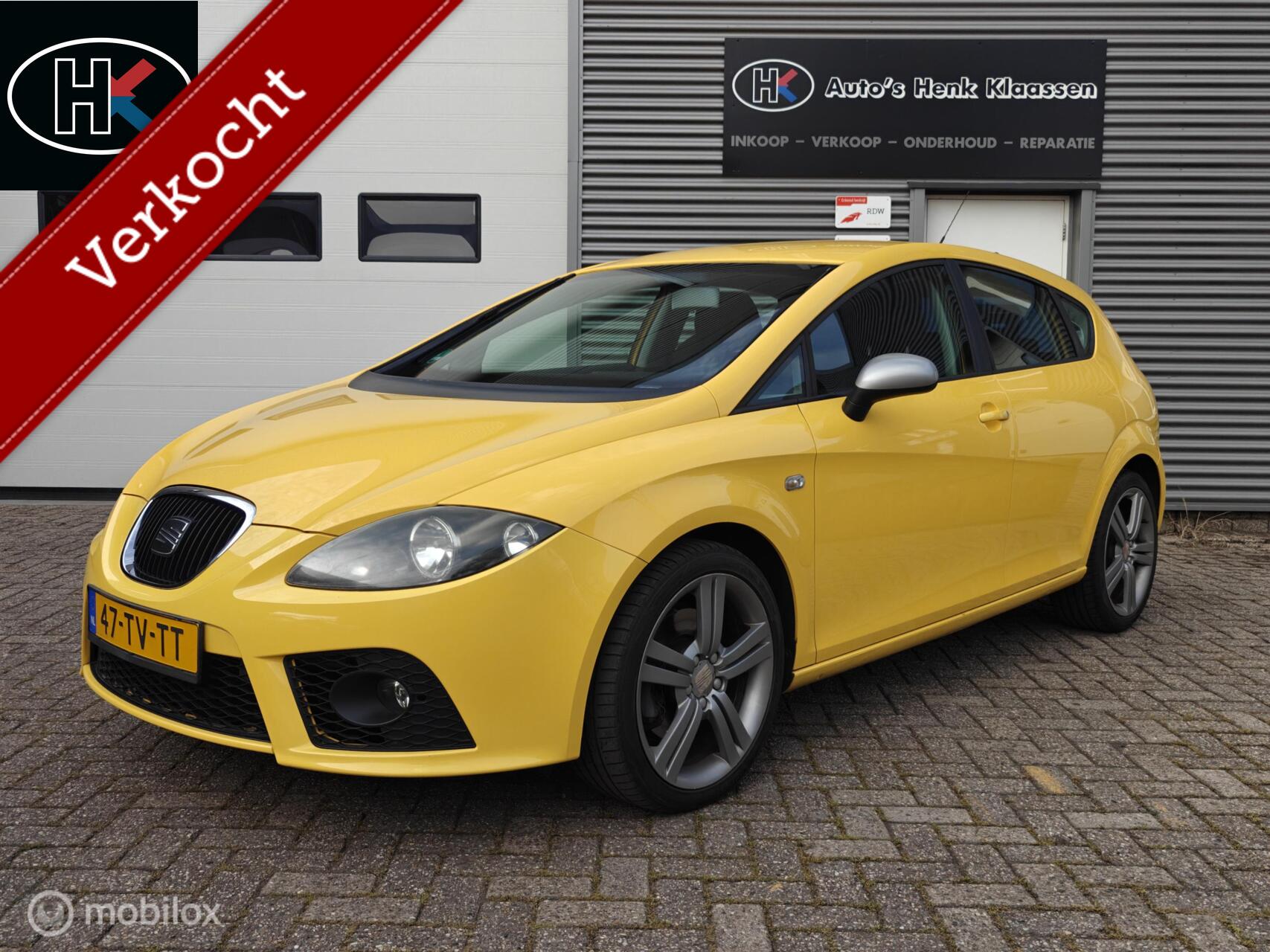 Seat Leon 2.0 TFSi FR Origineel NL-auto Goed onderhouden NAP 2007 - voorkant