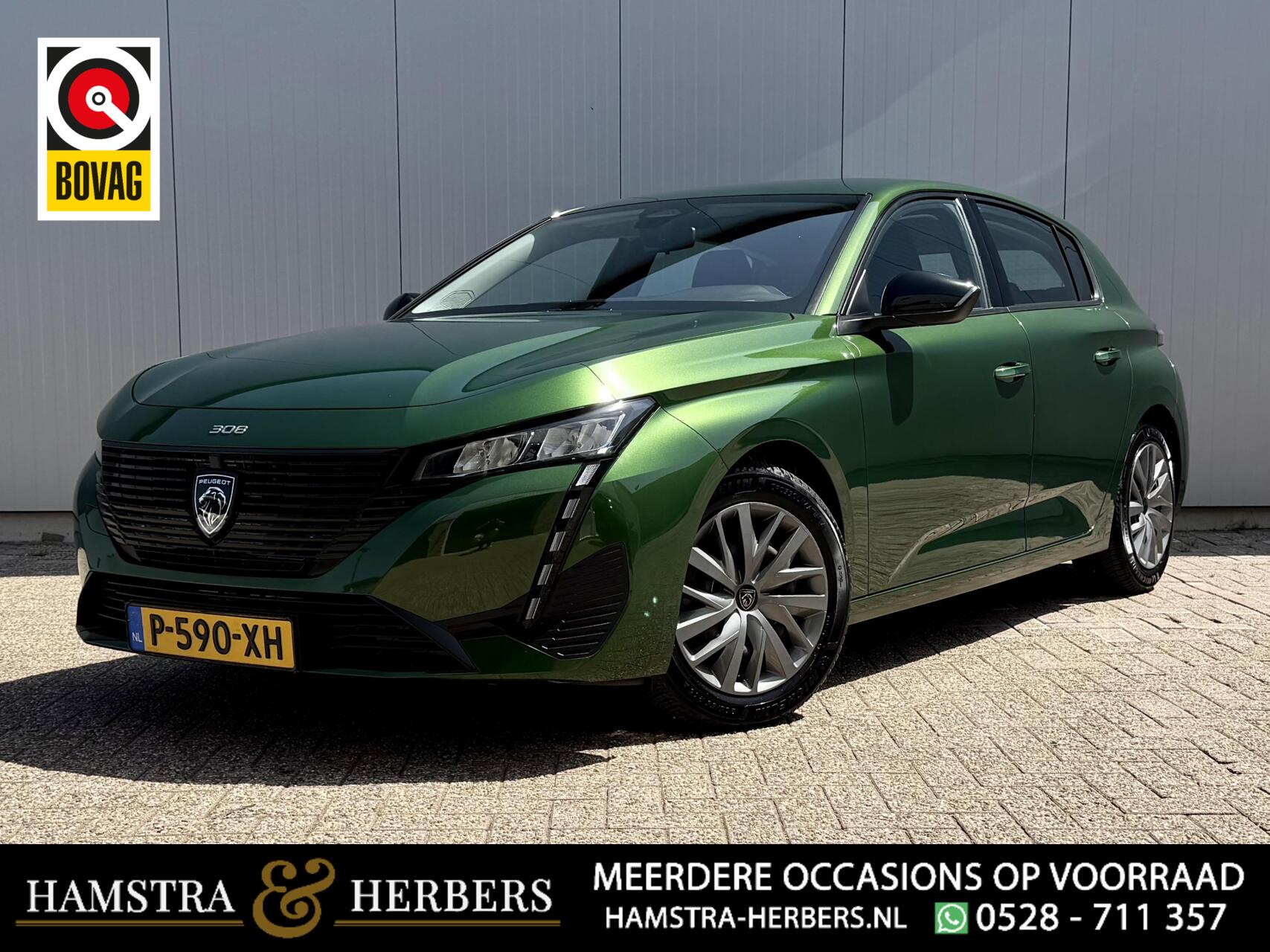 Peugeot 308 1.2 PureTech Active groen 2022 - voorkant