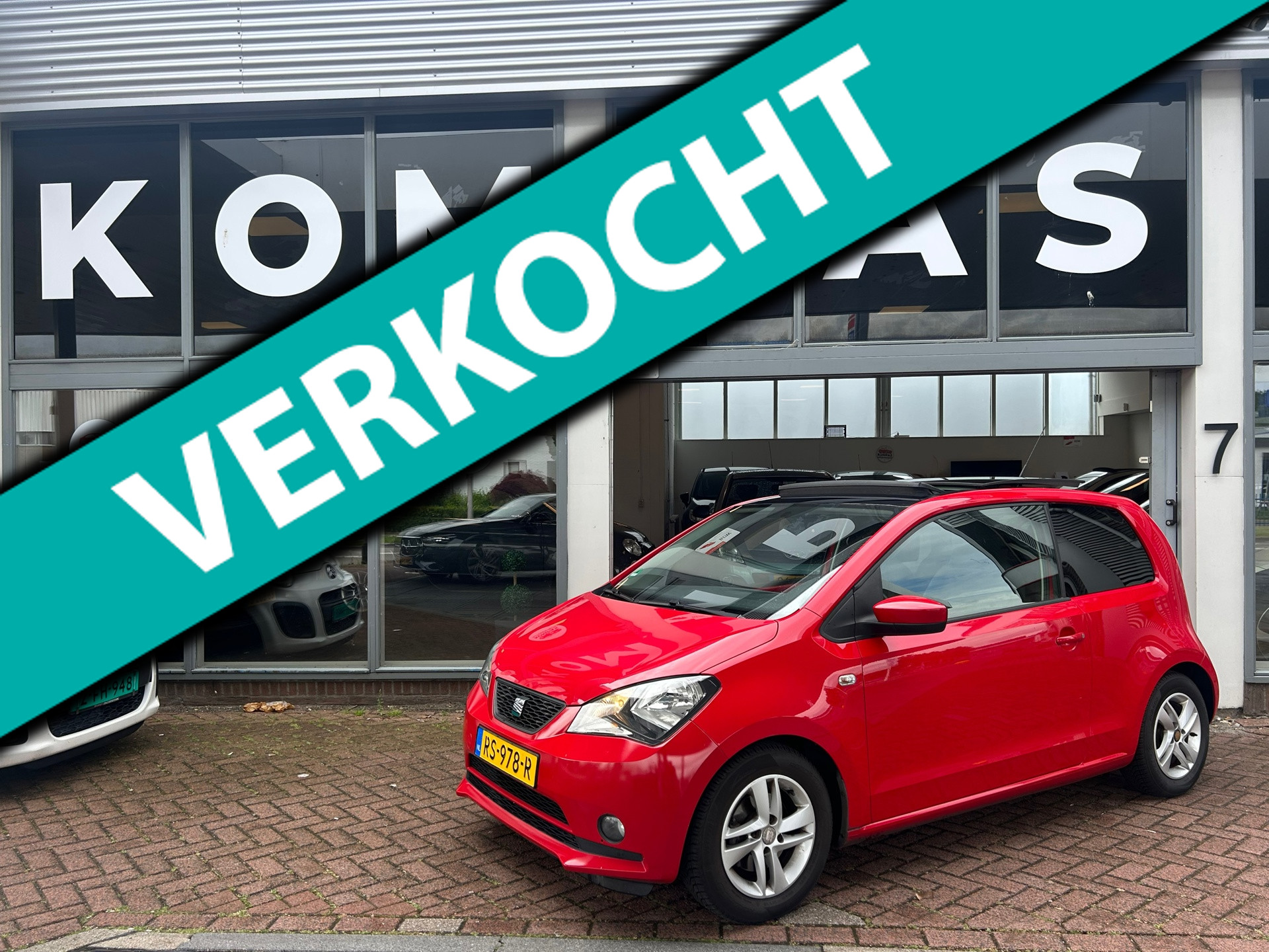 Seat Mii 1.0 Reference |Panoramadak|AIRCO|PDC|APK|El.Ramen|LM.VELGEN 2012 - voorkant