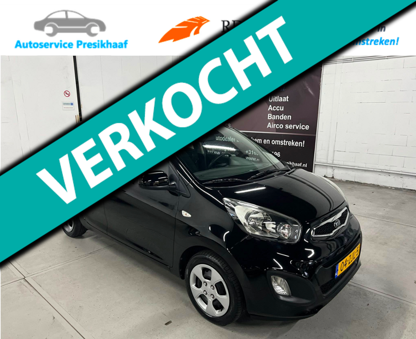 Kia Picanto 1.2 CVVT ISG Comfort Pack AIRCO / NAP / 5-DEURS 2012 - voorkant