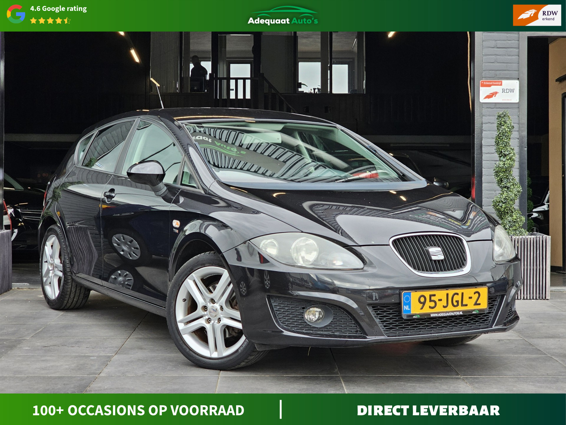 Seat Leon 1.4 TSI Style|2e eig|NAP|Cruise|PDC|Airco|El.Ramen 2009 - voorkant