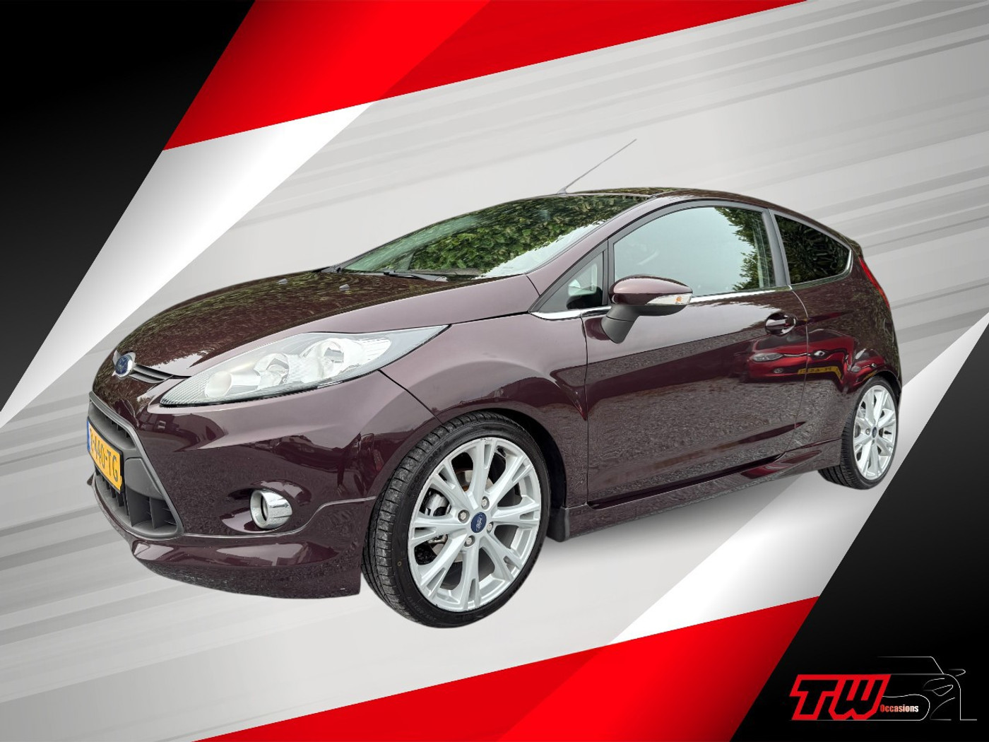 Ford Fiesta 1.4 Ghia SPORT | NWE APK & DB-RIEM | AIRCO | PDC 2009 - voorkant