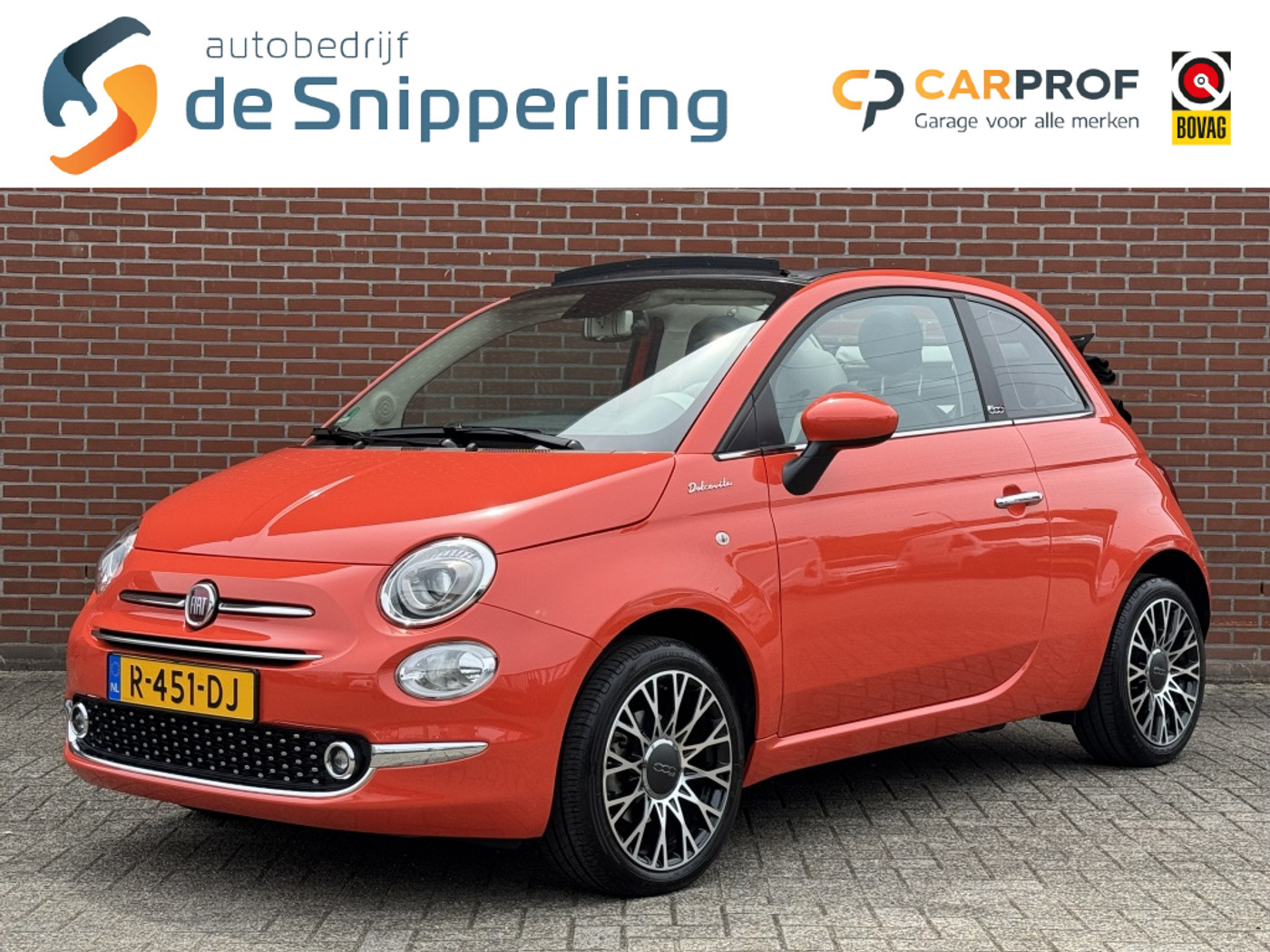 Fiat Fiat 500 1.0 Hybrid Dolcevita CLIMA NAV CRUISE CARPLAY PDC LMV 2022 - voorkant