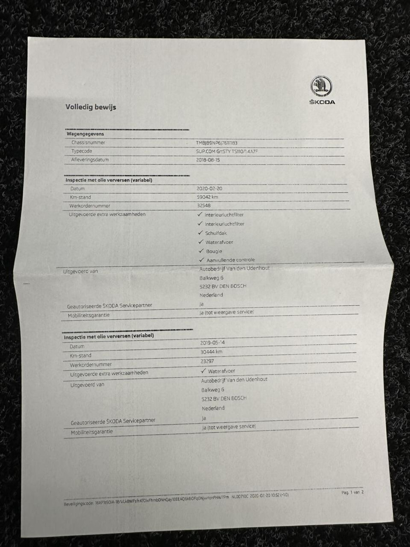 Foto van Skoda Superb