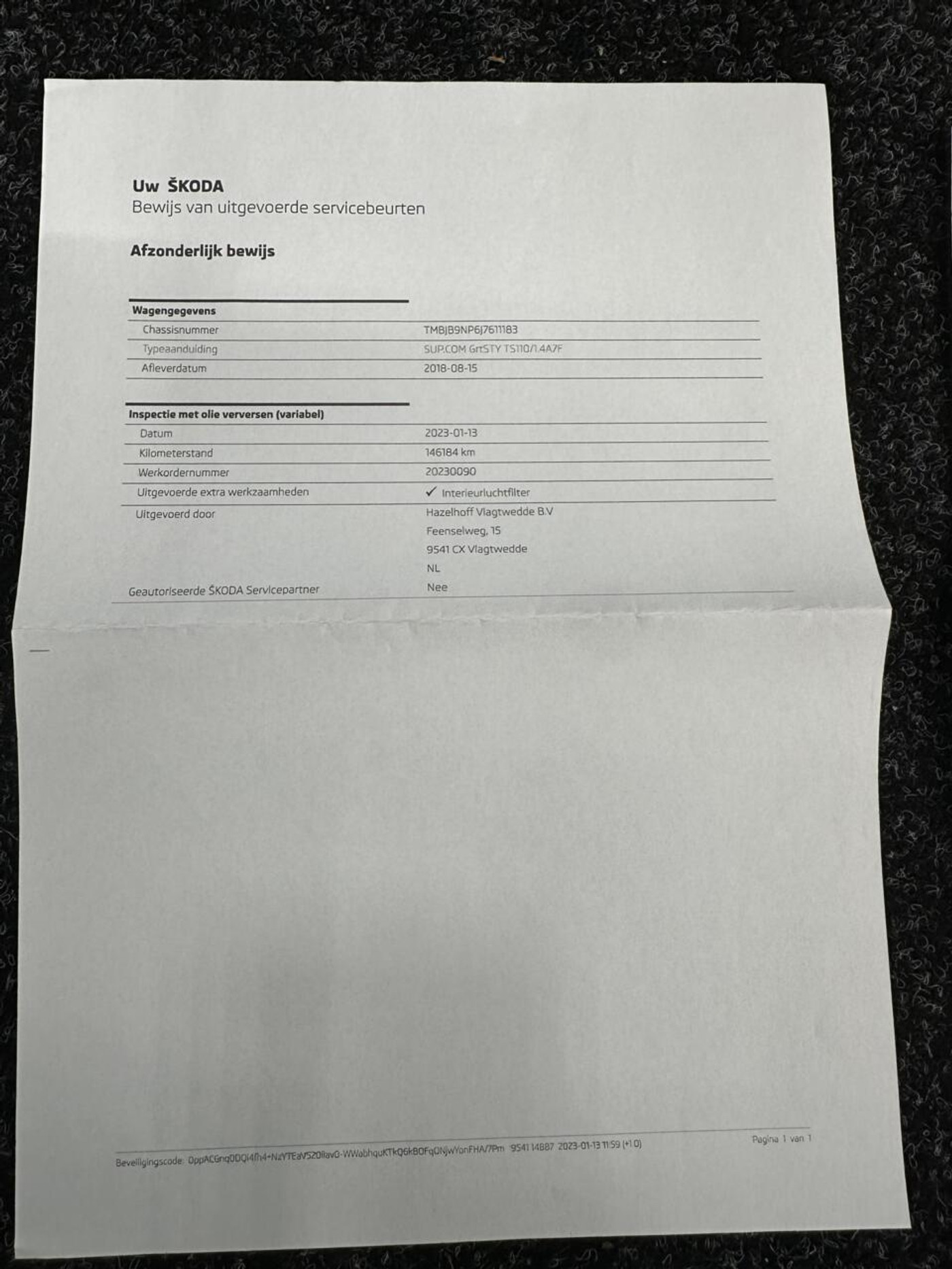 Foto van Skoda Superb