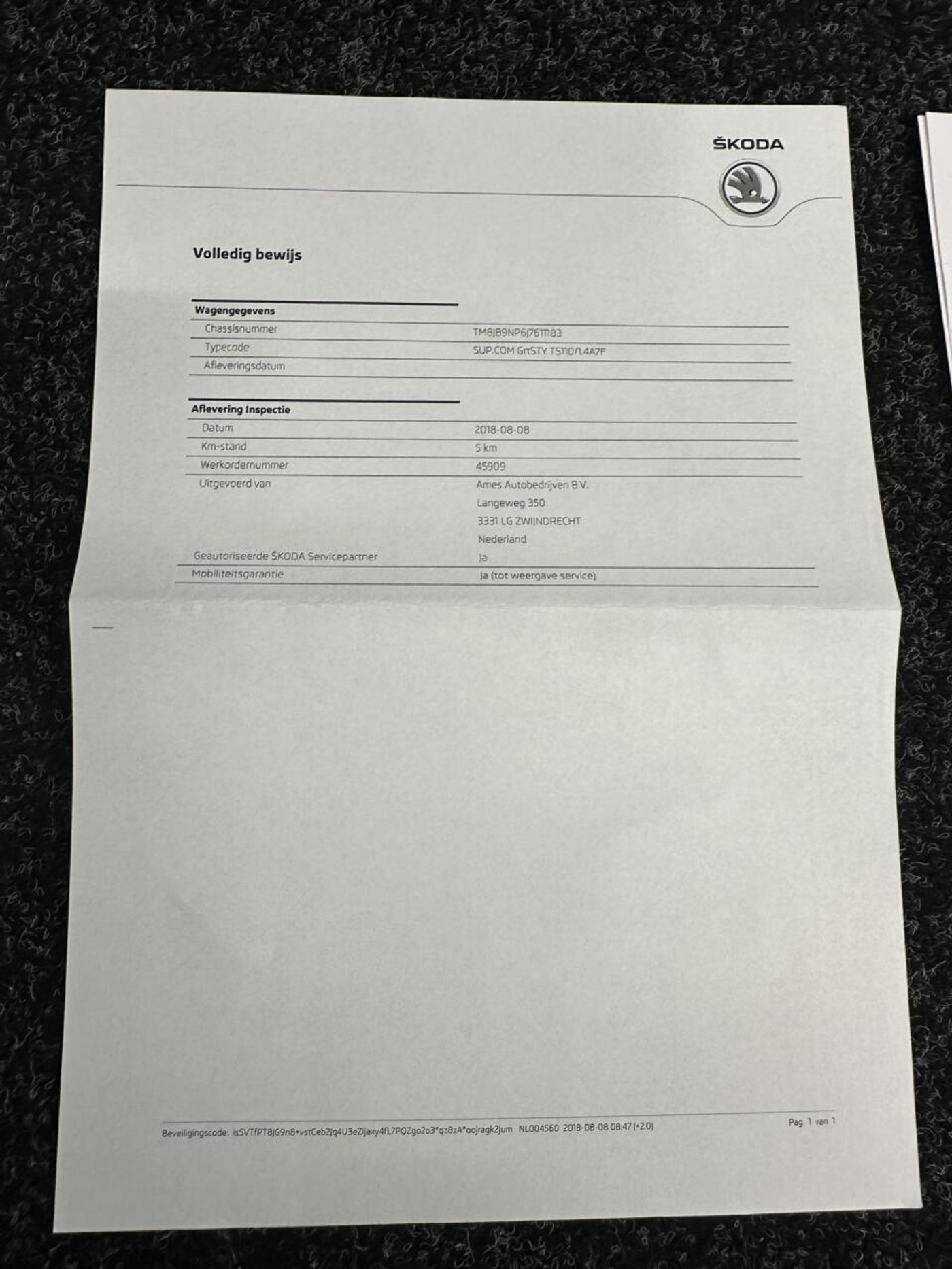 Foto van Skoda Superb