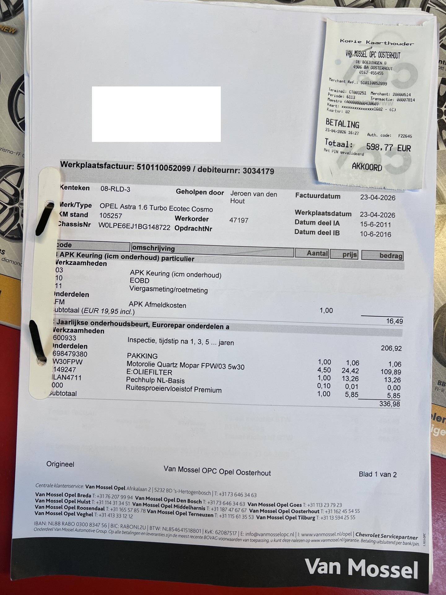 Foto van Opel Astra