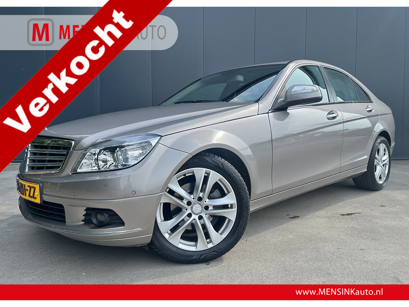 Mercedes-Benz C 180 Kompressor 180 K AUTOMAAT ECC CRUISE NL AUTO 79320 KM YOUNGTIMER 2008 - voorkant