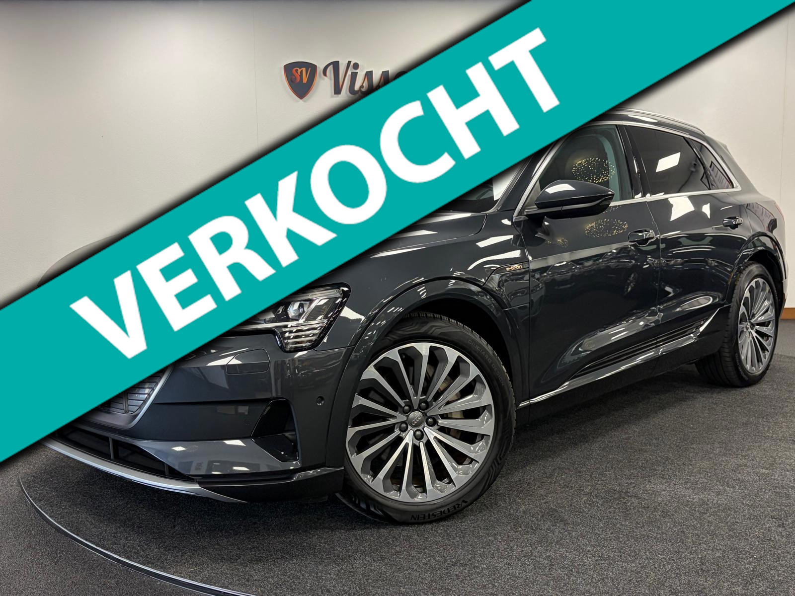 Audi E-tron 50 50 quattro Launch edition plus 71kWh*93.3 SOH*NAP*Panoramadak*Cruise-Control*LED* 2019 - voorkant