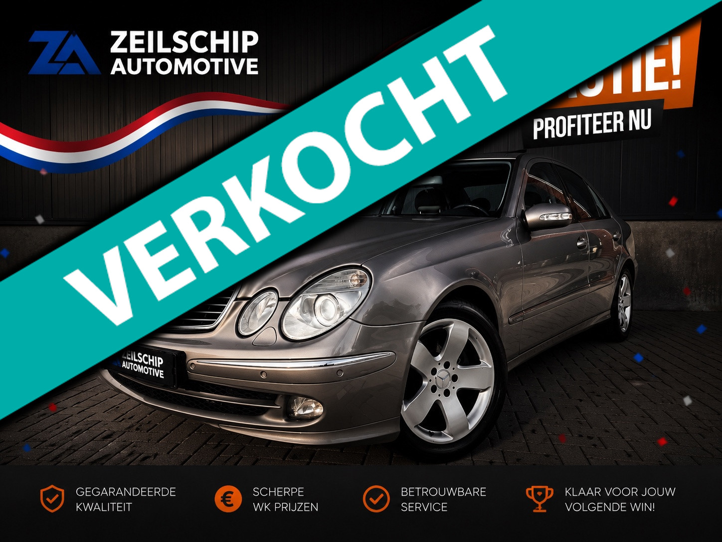 Mercedes-Benz E 350 4Matic 350 Avantgarde 4-Matic PANO|DISTRONIC +|NAVI|KEYLES|PDC|UNIEK| 2005 - voorkant