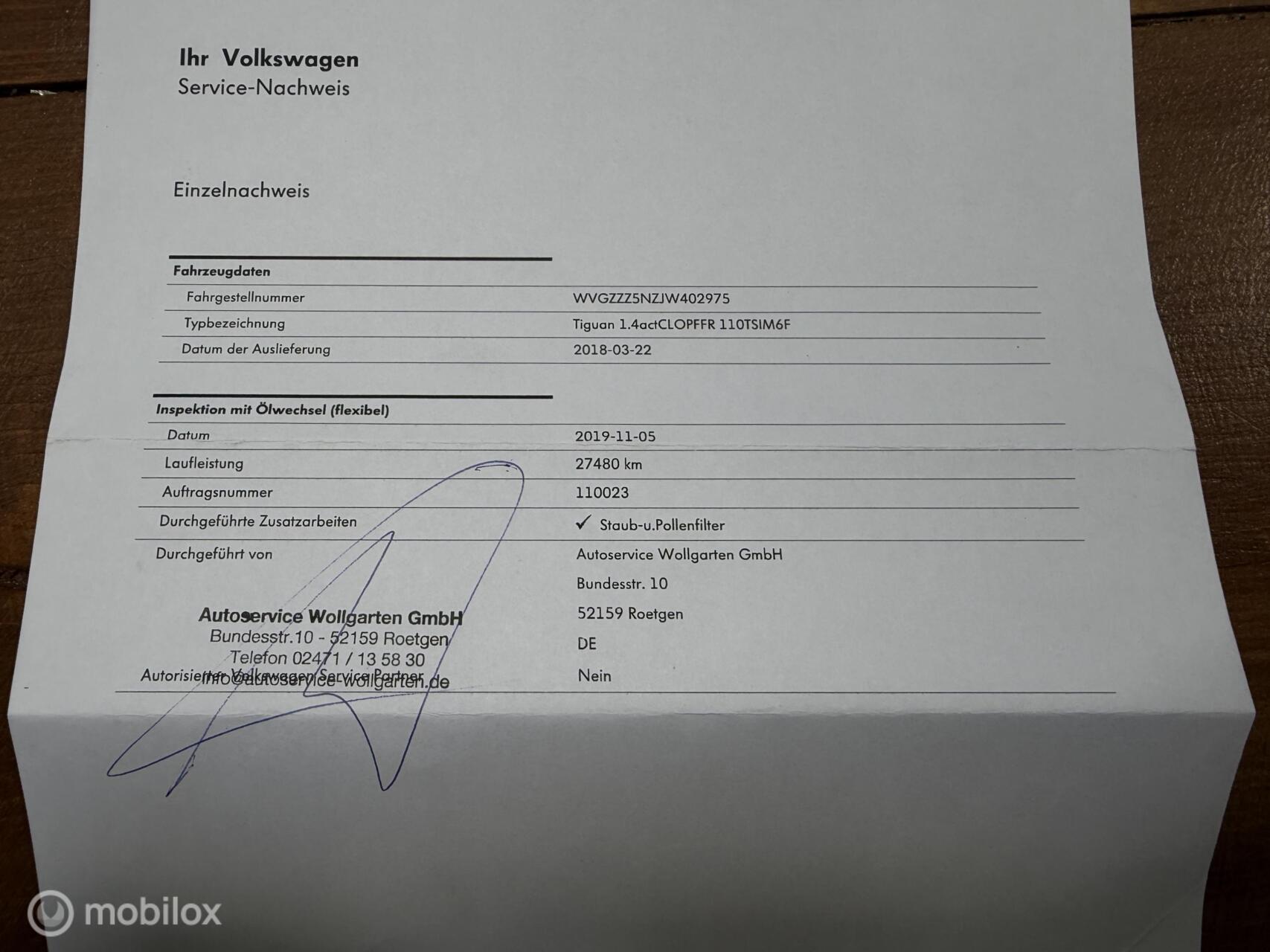 Foto van Volkswagen Tiguan