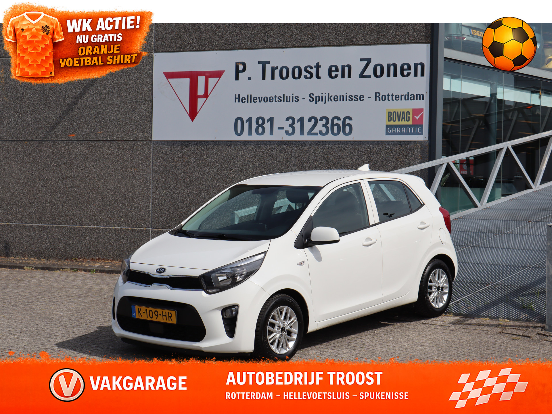 Kia Picanto 1.0 DPi DynamicLine Achteruitrijcamera/Apple carplay/DAB/Cruise control/Airco/Centrale deurvergrendeling/Elektrische ramen/Licht metalen velgen 2020 - voorkant
