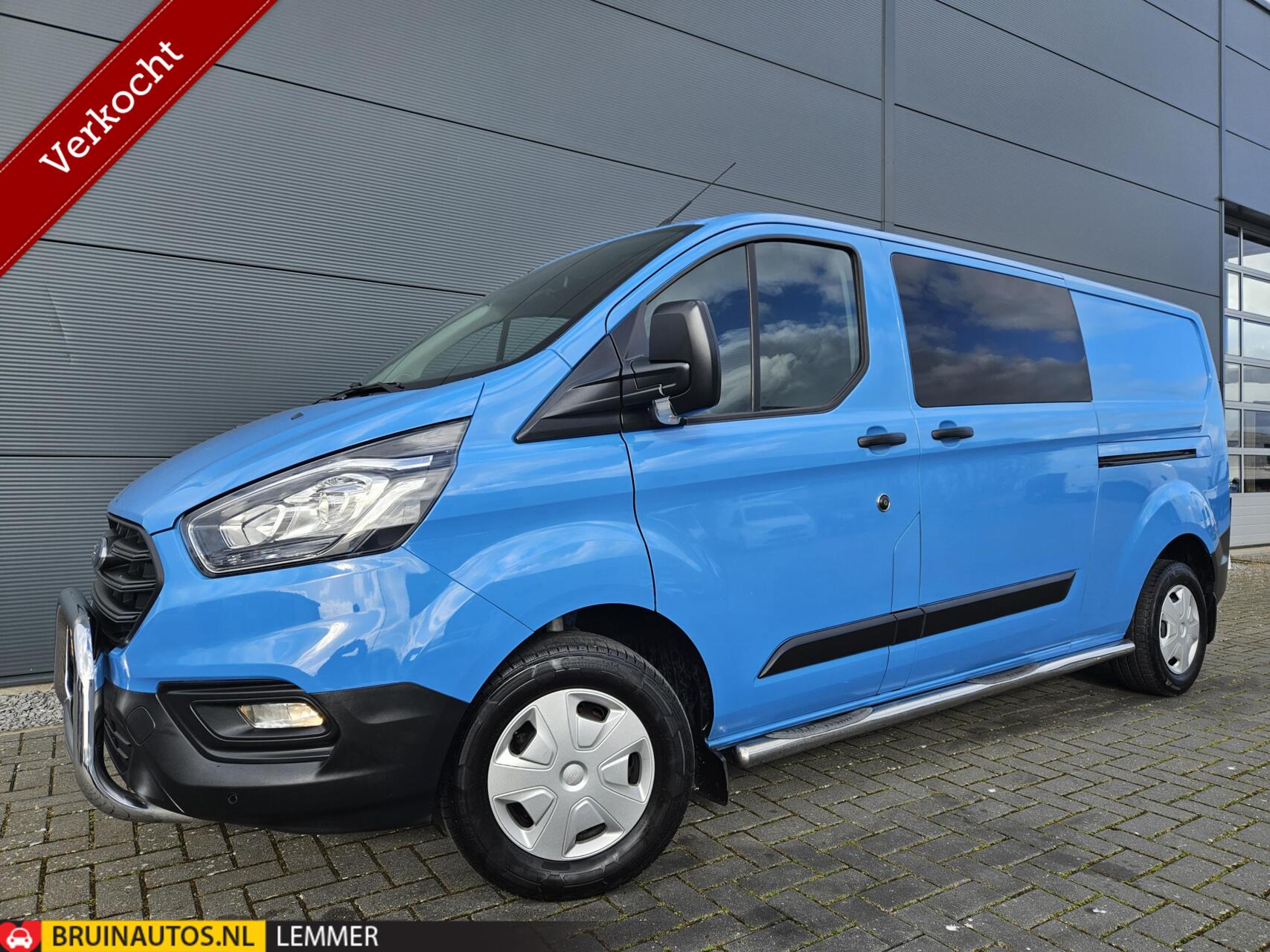 Ford Transit Custom 2.0 TDCI L2H1 DC Airco 2x schuifd navi 2019 - voorkant