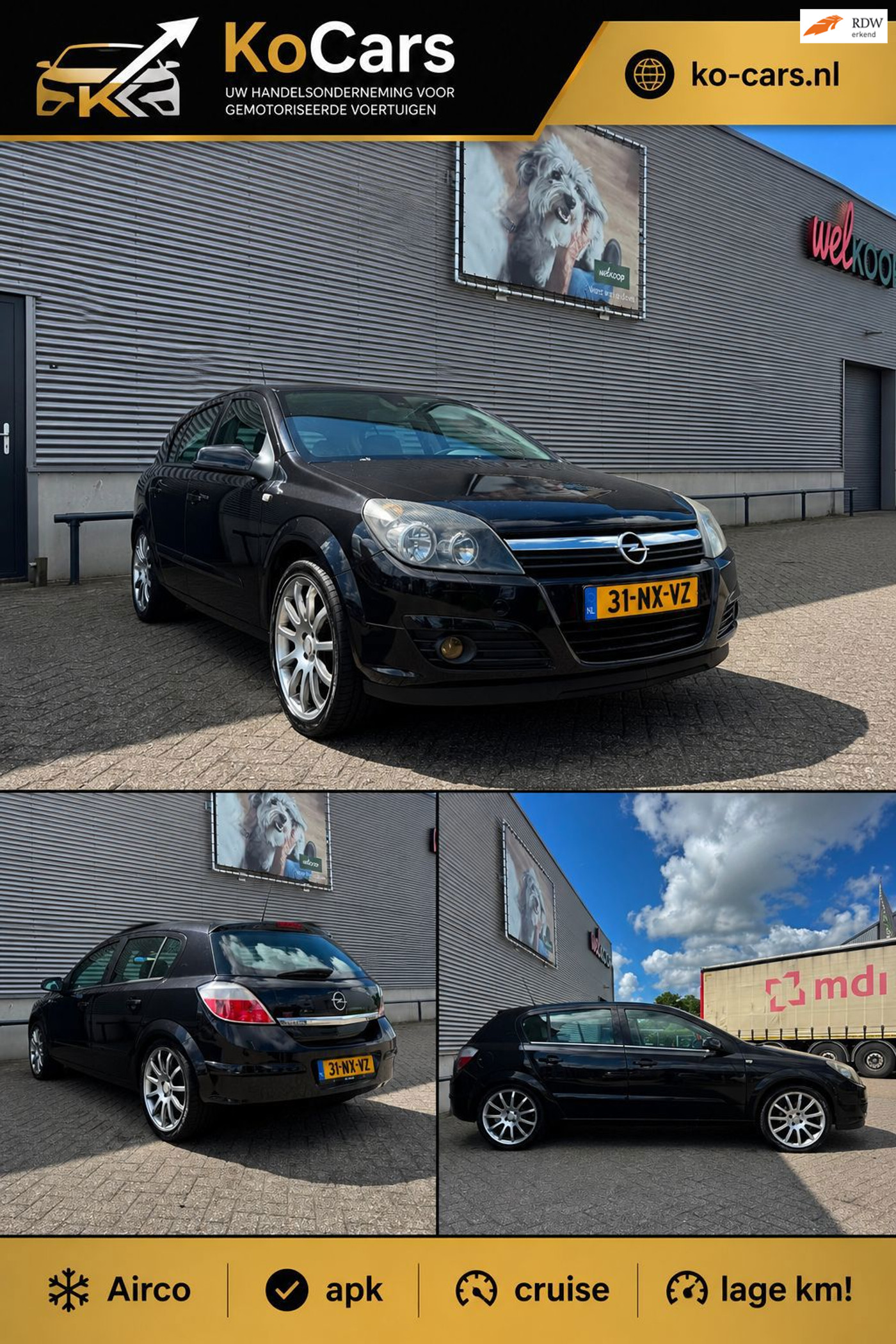 Opel Astra 1.6 Cosmo | NWE APK | Cruise | Clima | 1/2 Leer | 2004 - voorkant