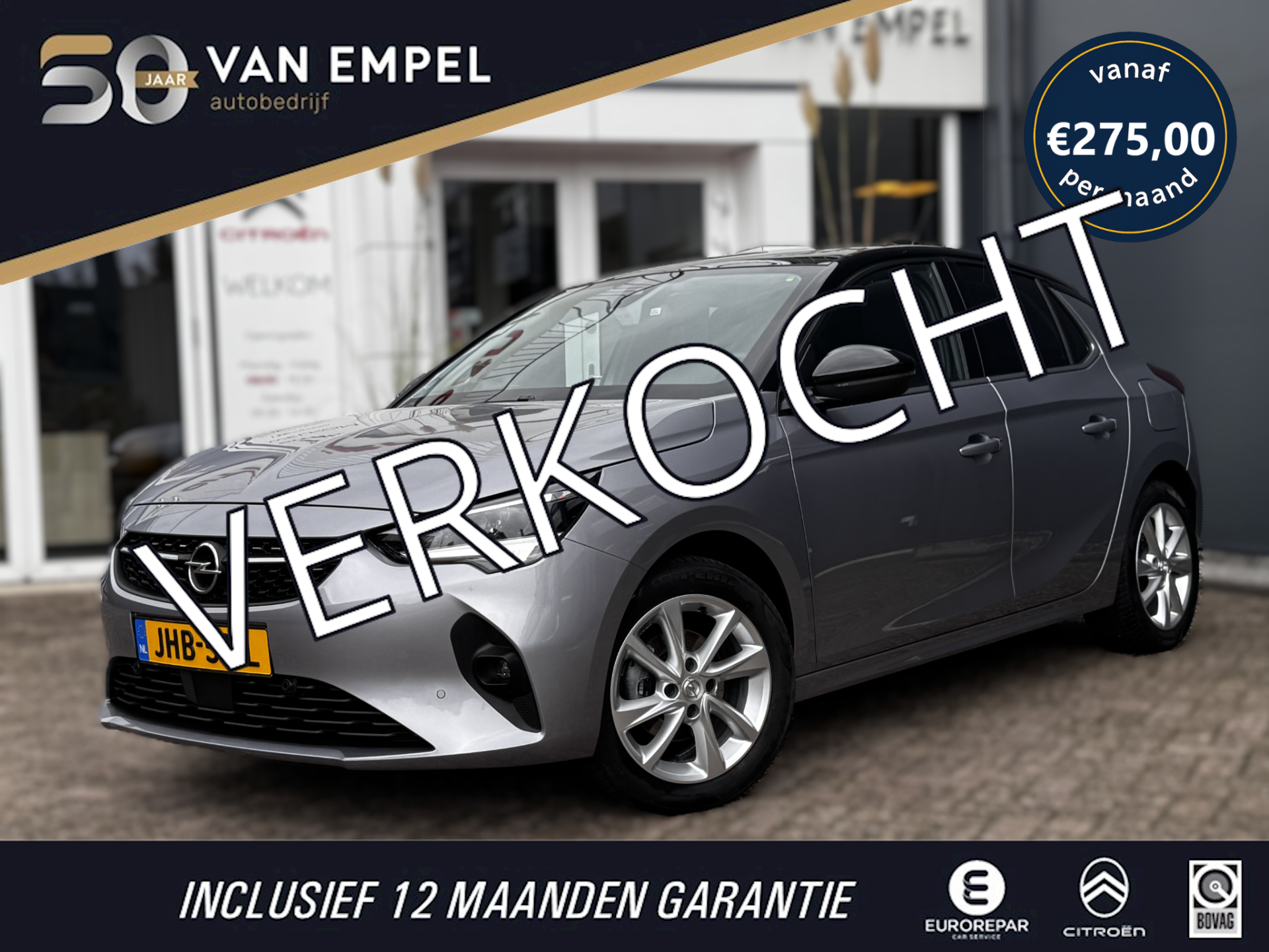 Opel Corsa 1.2 Elegance | Panoramadak | Camera | PDC Voor + Achter | Climate control | Stoel + Stuurverwarming 2021 - voorkant