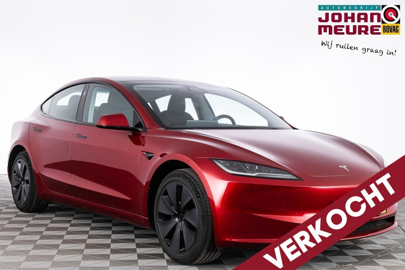 Tesla Model 3 RWD 60 kWh ✅ 1e Eigenaar . 2024 - voorkant