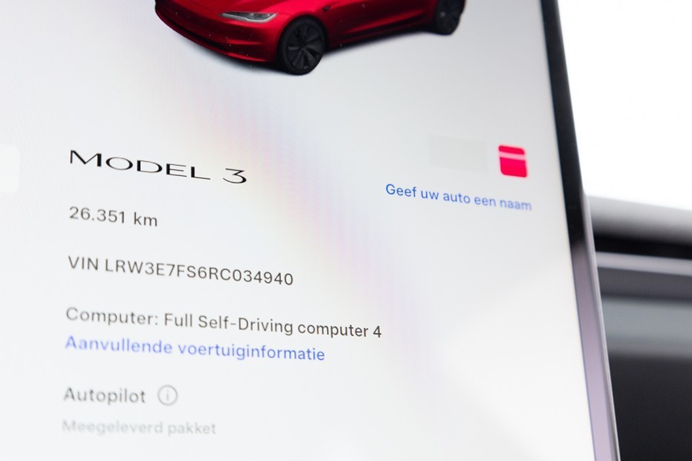 Foto van Tesla Model 3